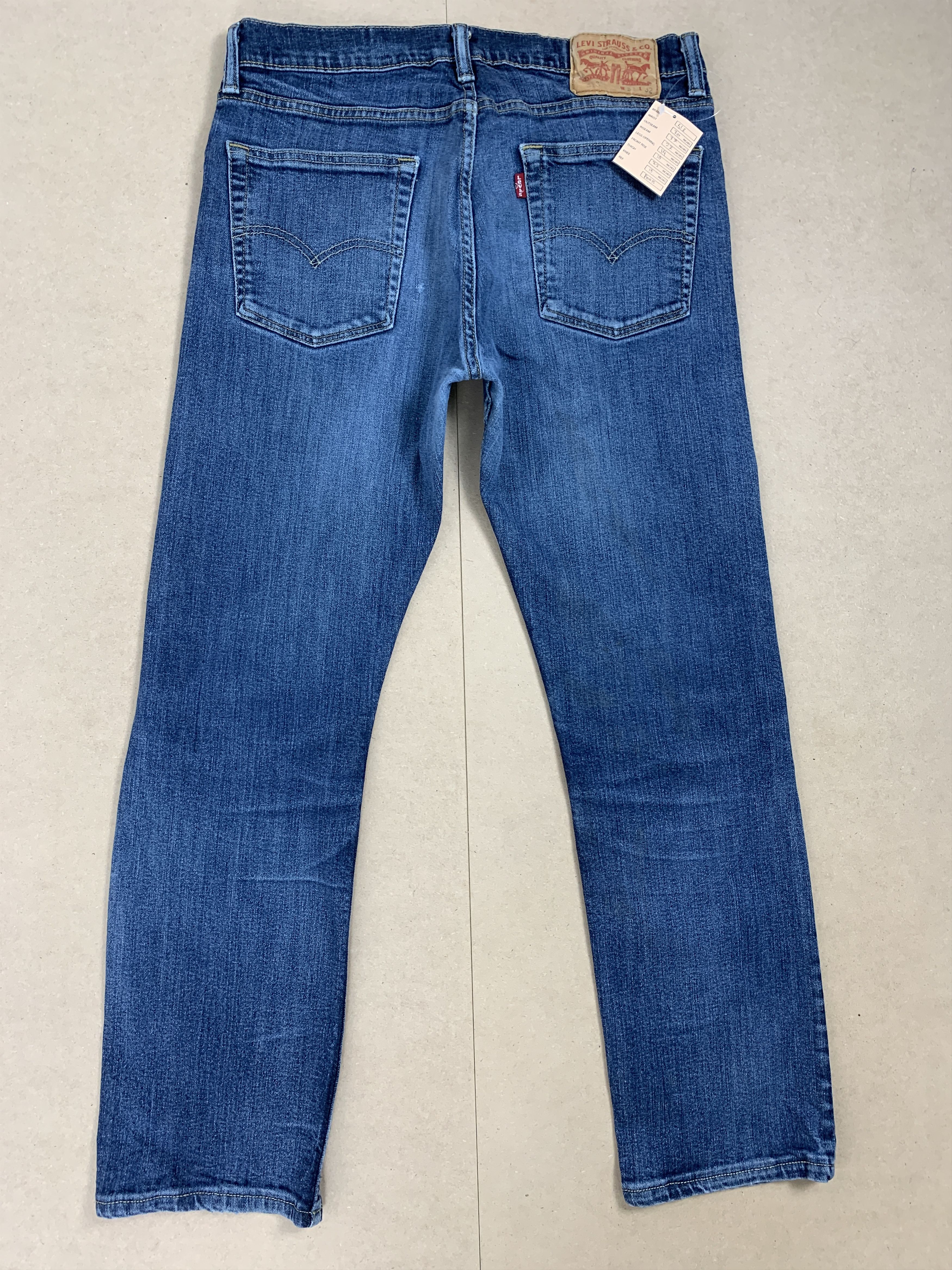 Levi's × Vintage Vintage Levi's 513 Straight Cut Faded Medium Wash Blue Jeans Size US 30 / EU 46 - 8 Thumbnail
