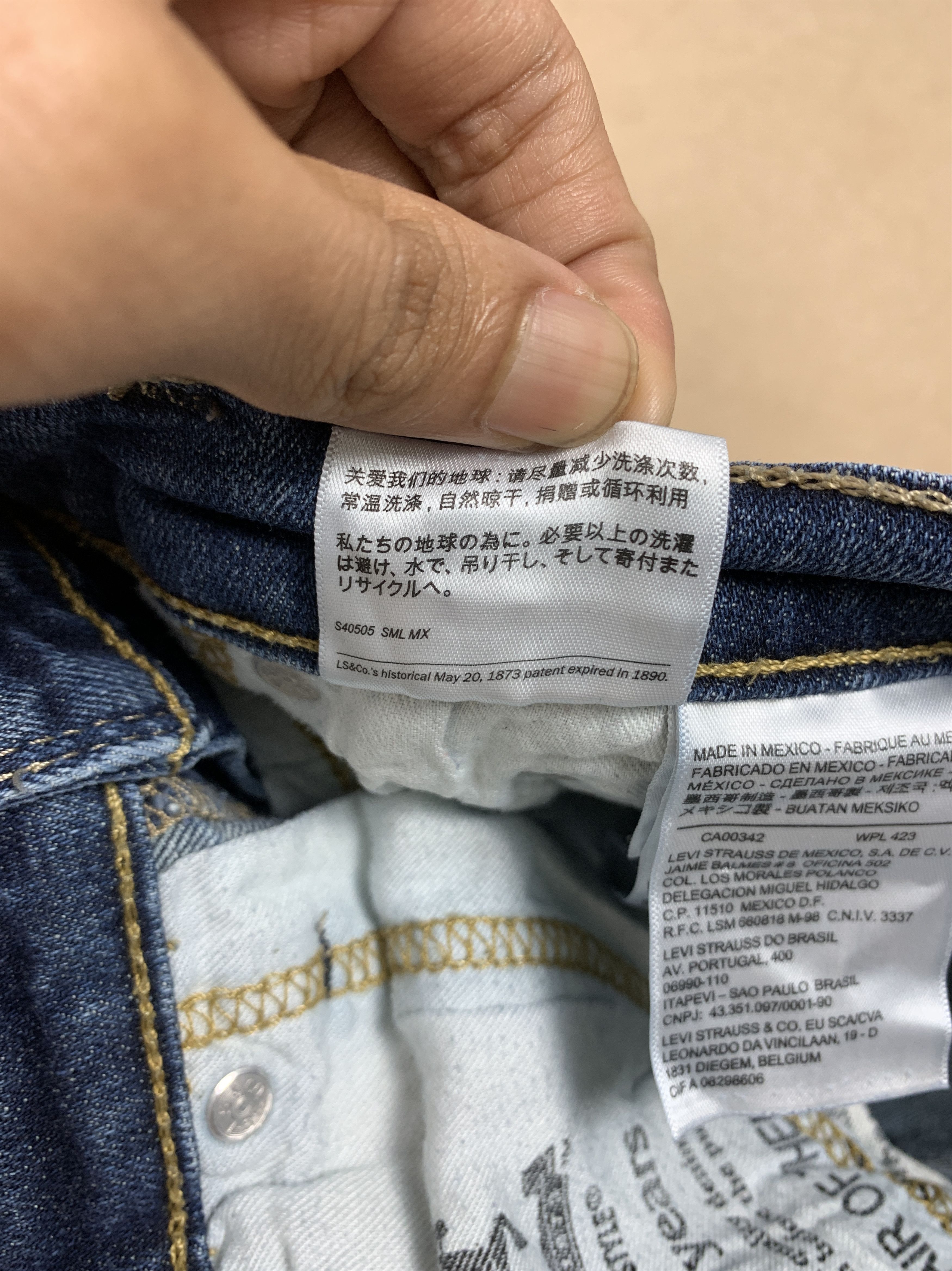 Levi's × Vintage Vintage Levi's 513 Straight Cut Faded Medium Wash Blue Jeans Size US 30 / EU 46 - 14 Thumbnail