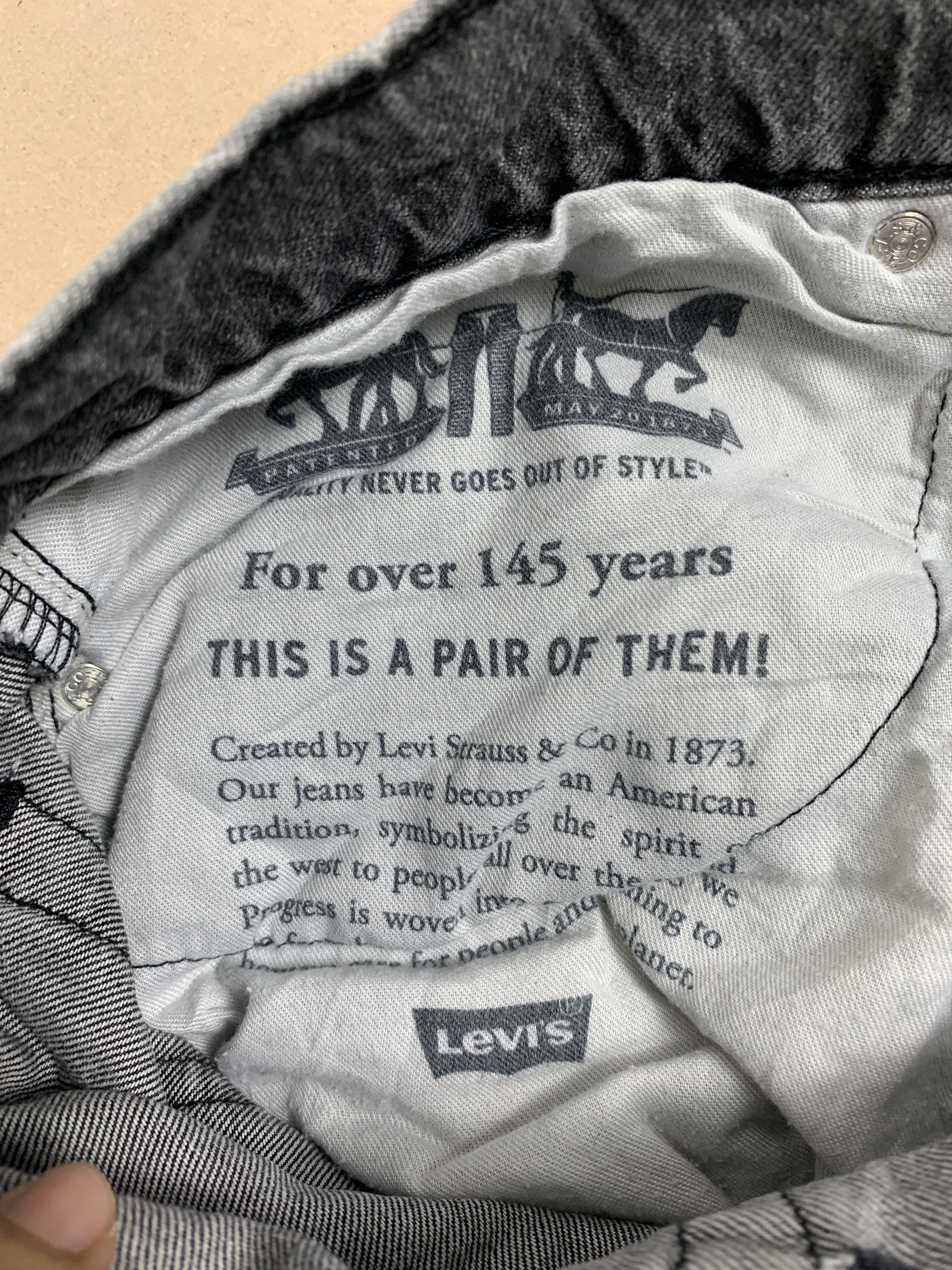Levi's × Vintage Vintage levi's 507 Faded Ligtwash Black Jeans P0105 Size US 32 / EU 48 - 8 Thumbnail