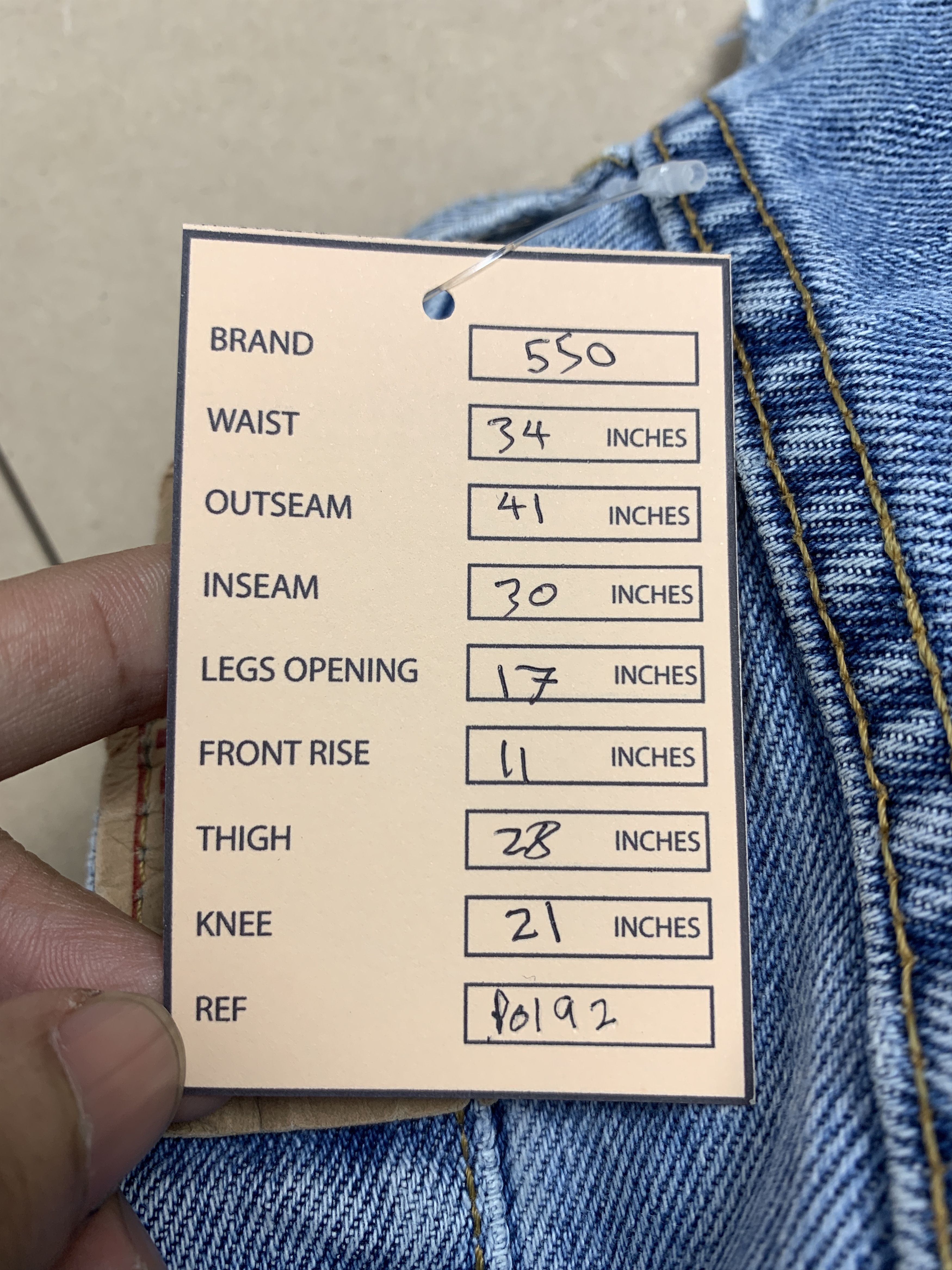 Levi's Vintage LEVI'S 550 Straight Cut Mid Wash Faded Distressed Size US 34 / EU 50 - 19 Thumbnail