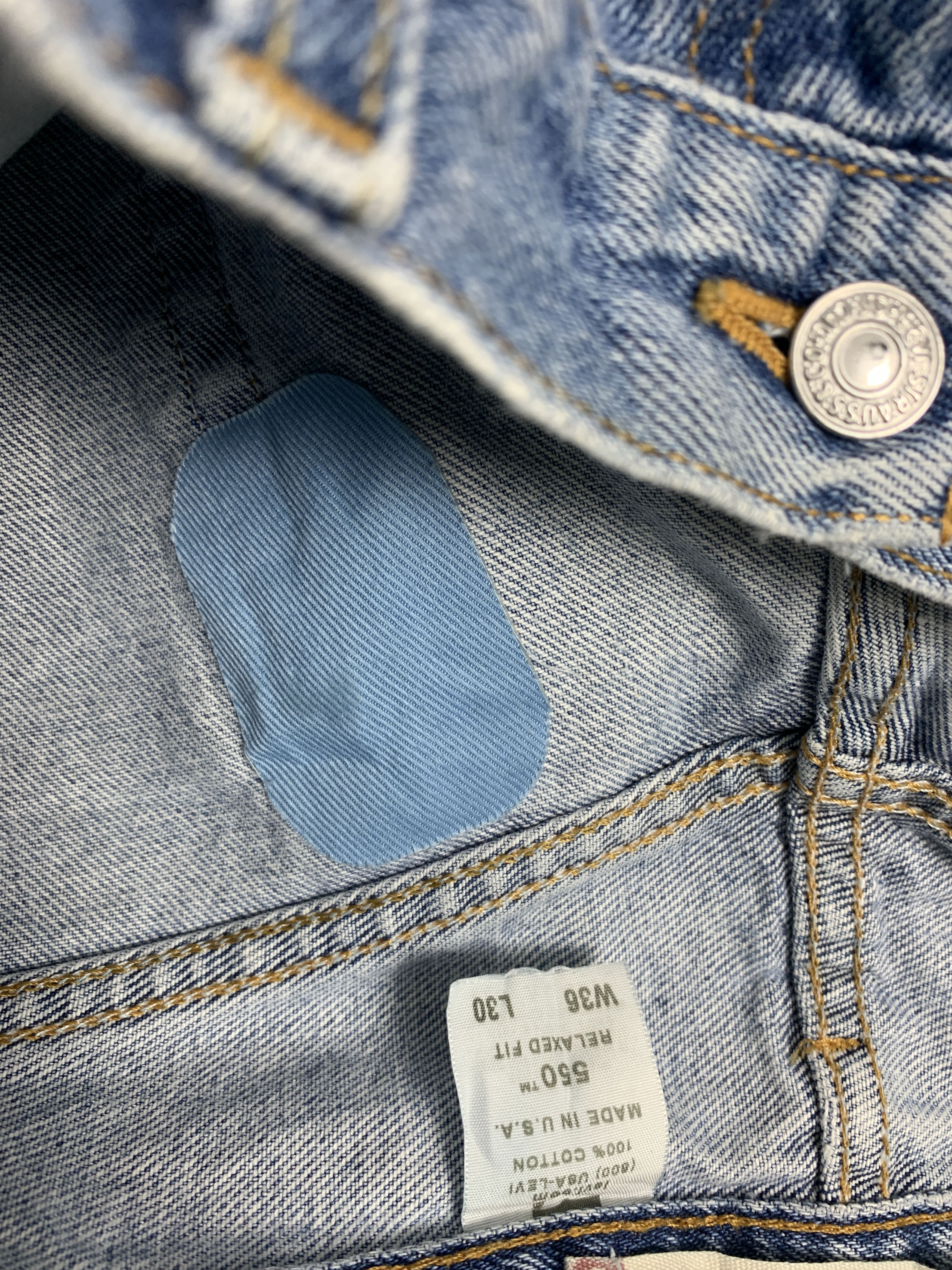 Levi's Vintage LEVI'S 550 Straight Cut Mid Wash Faded Distressed Size US 34 / EU 50 - 12 Thumbnail
