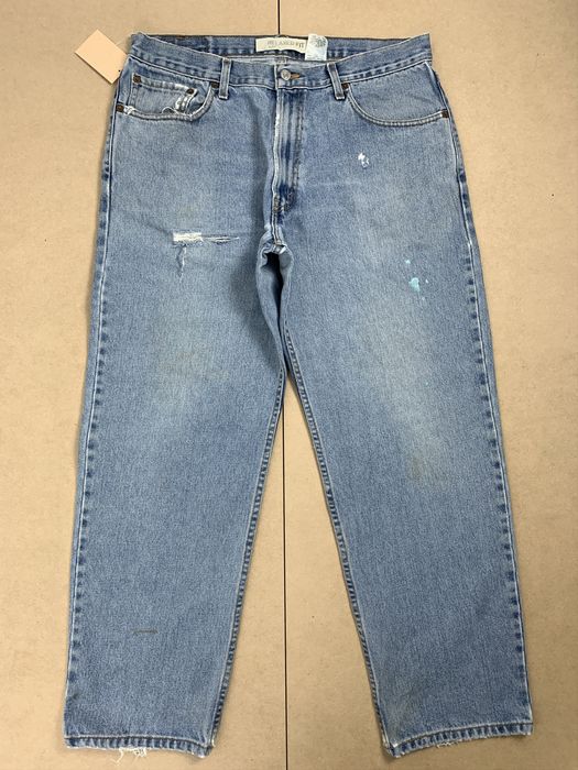 Vintage Vintage LEVI'S 550 Straight Cut Mid Wash Faded Distressed | Grailed