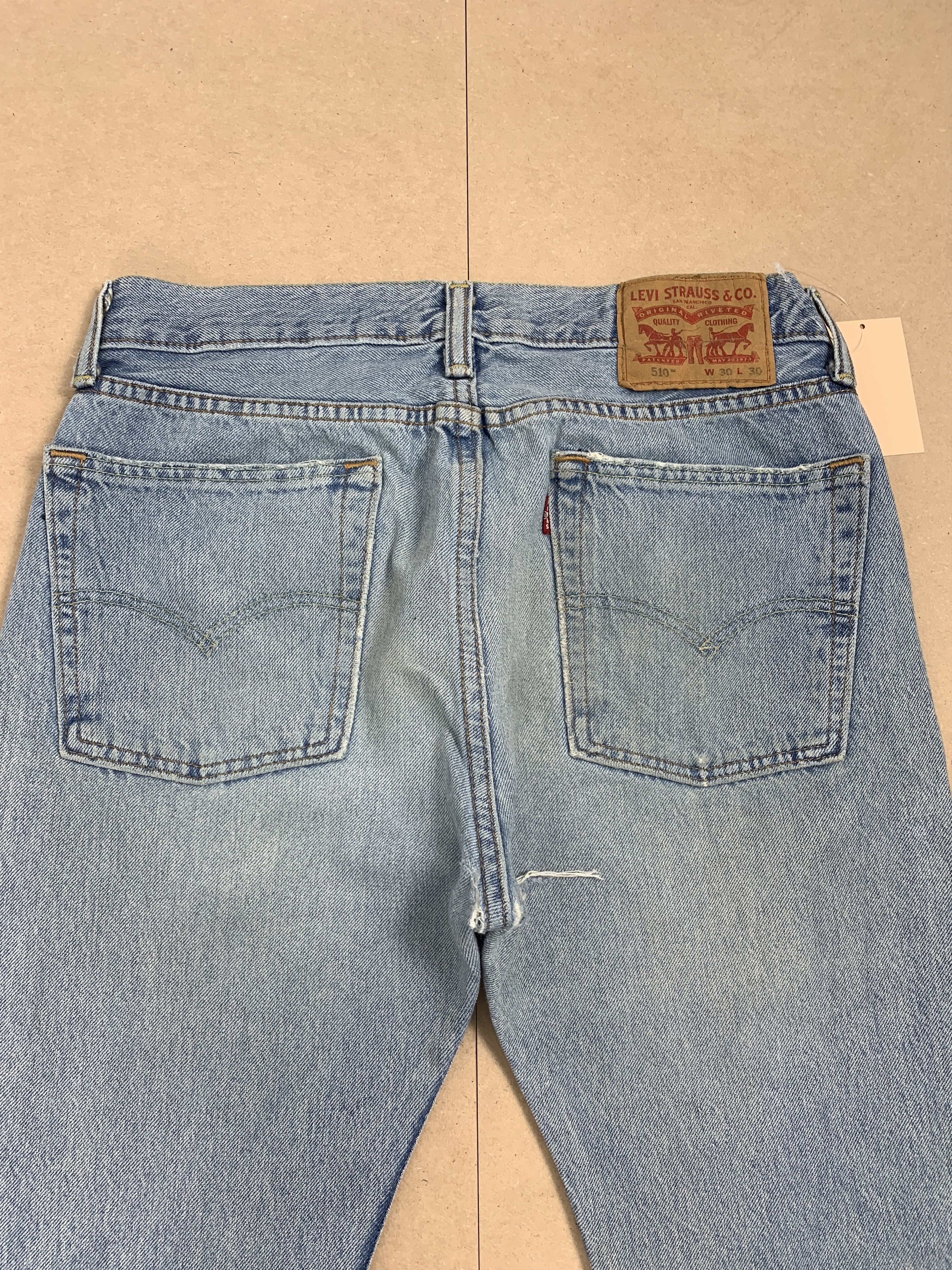 Levi's Vintage LEVI'S 510 Straight Cut Faded Jeans P0185 Size US 29 - 6 Thumbnail