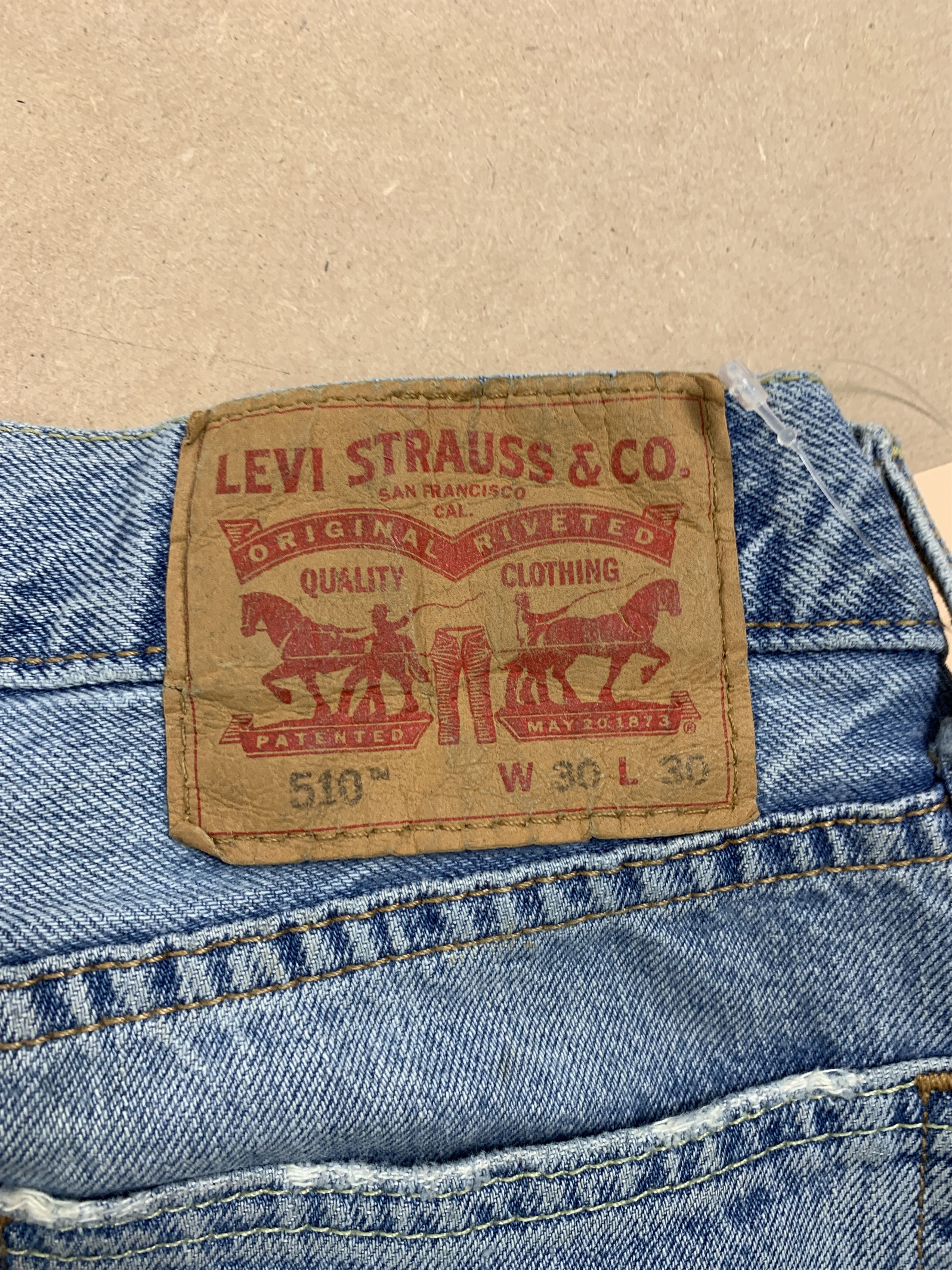 Levi's Vintage LEVI'S 510 Straight Cut Faded Jeans P0185 Size US 29 - 9 Thumbnail
