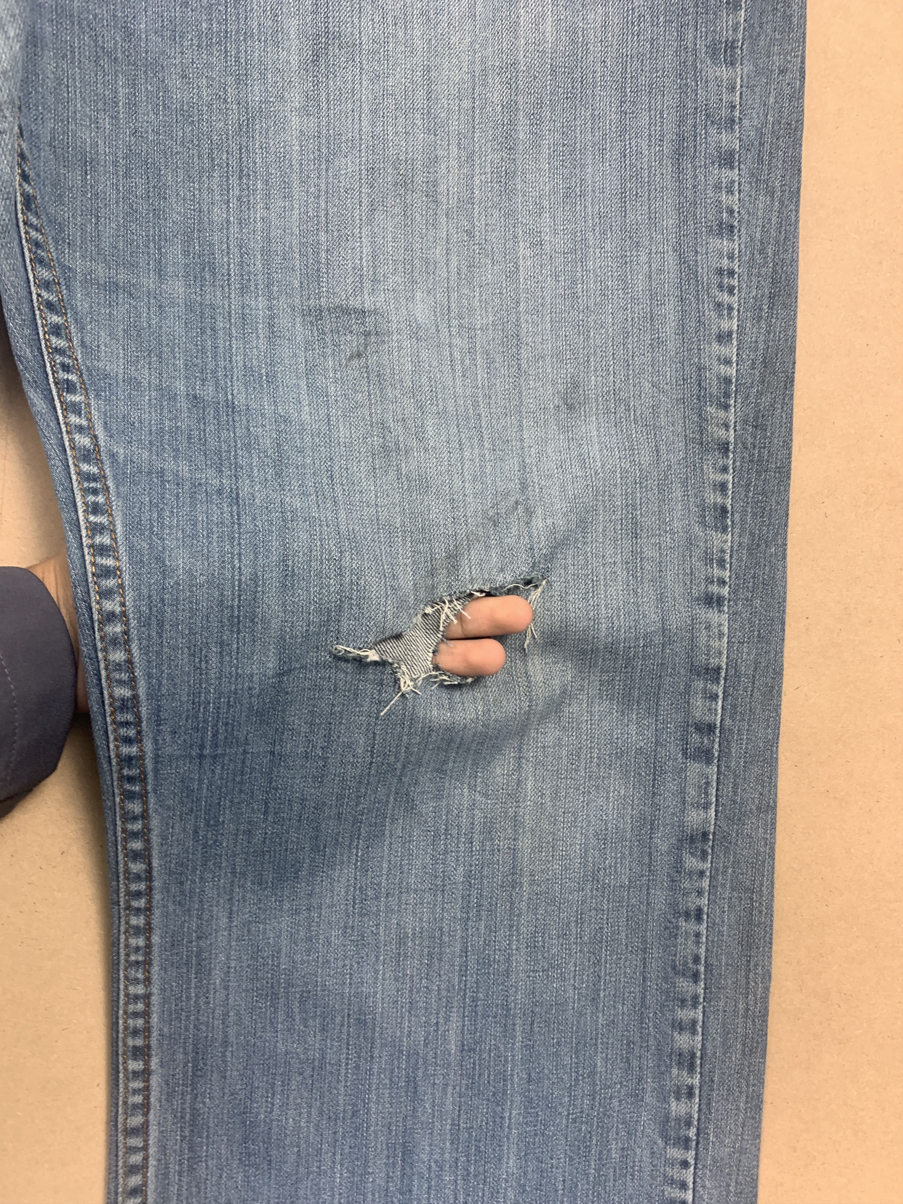 Levi's × Vintage Vintage Levis 559 Straight Cut Faded Blue Jeans Size US 42 / EU 58 - 5 Thumbnail