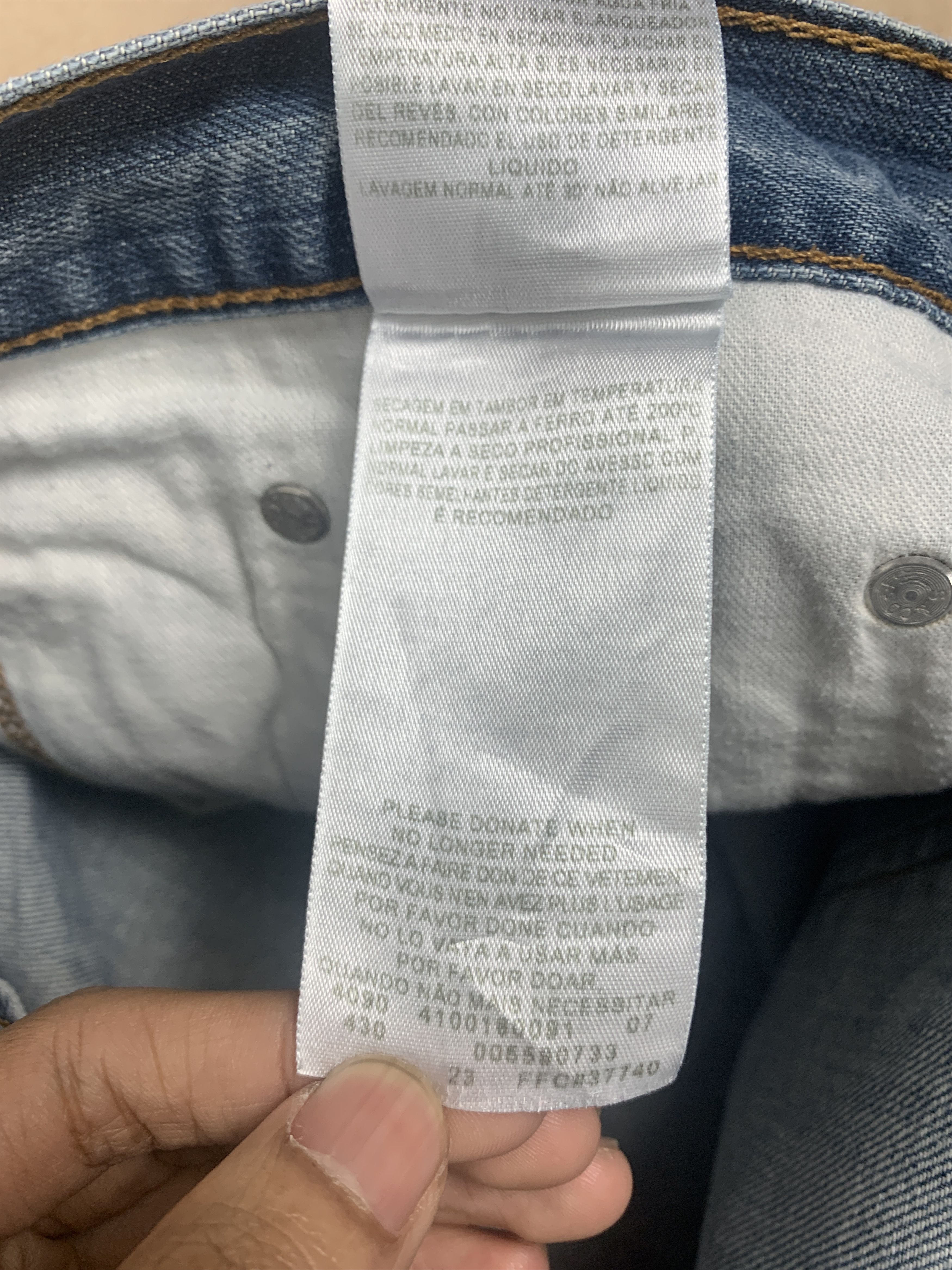 Levi's × Vintage Vintage Levis 559 Straight Cut Faded Blue Jeans Size US 42 / EU 58 - 15 Thumbnail