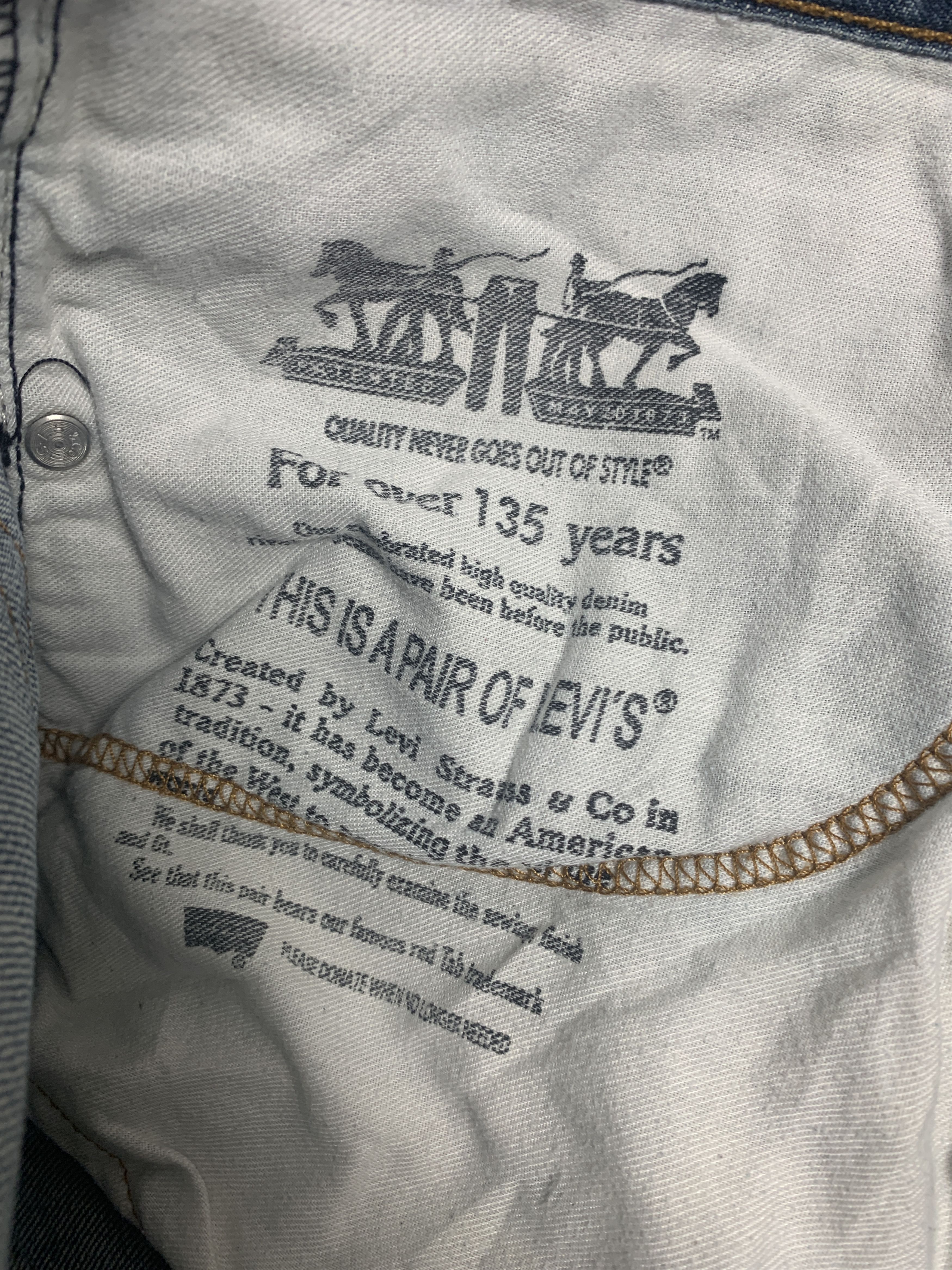 Levi's × Vintage Vintage Levis 559 Straight Cut Faded Blue Jeans Size US 42 / EU 58 - 12 Thumbnail
