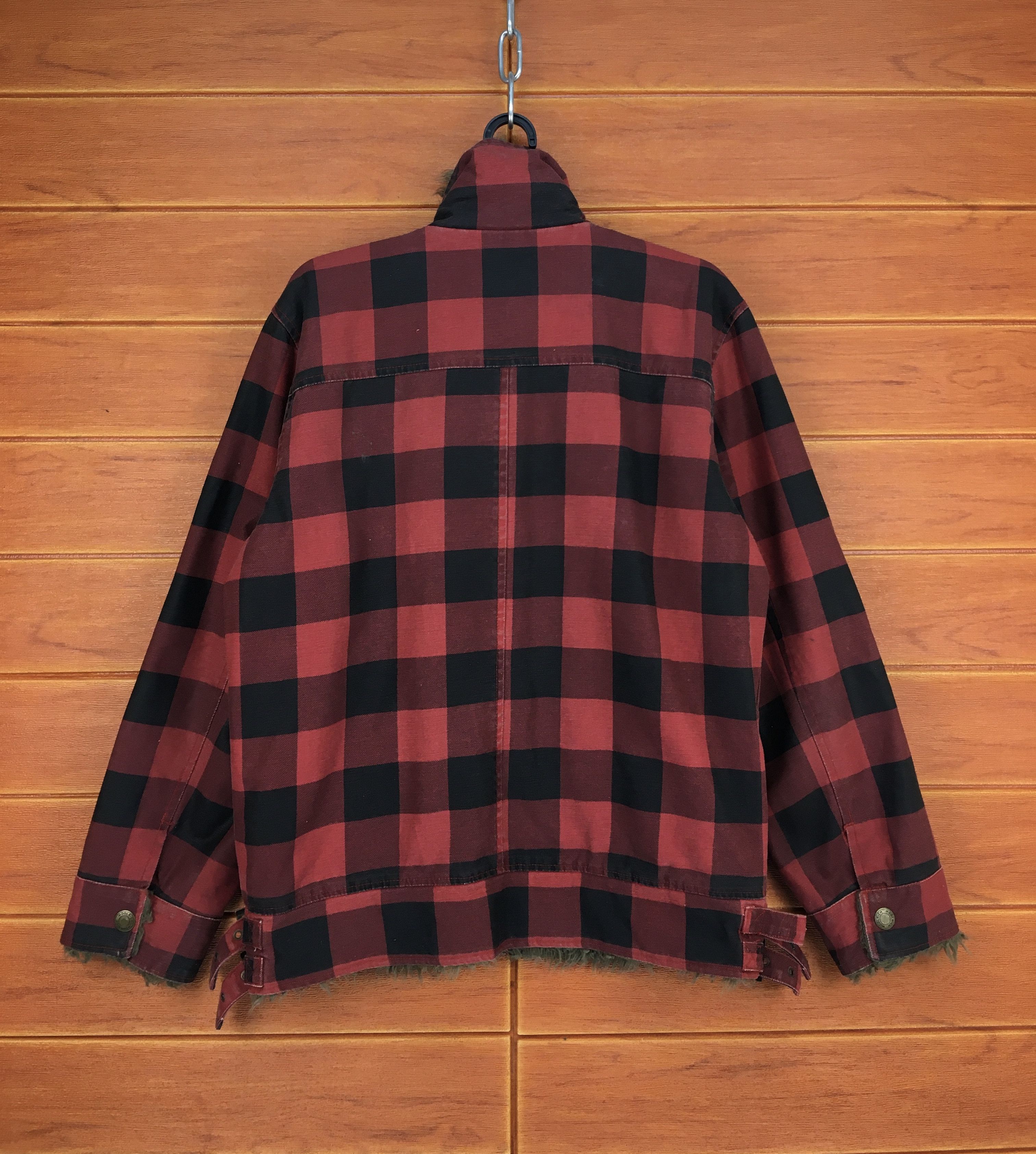 Woolrich Woolen Mills Vintage WOORICH Bondage Punk Checkered Quilting Jacket Size US L / EU 52-54 / 3 - 10 Thumbnail