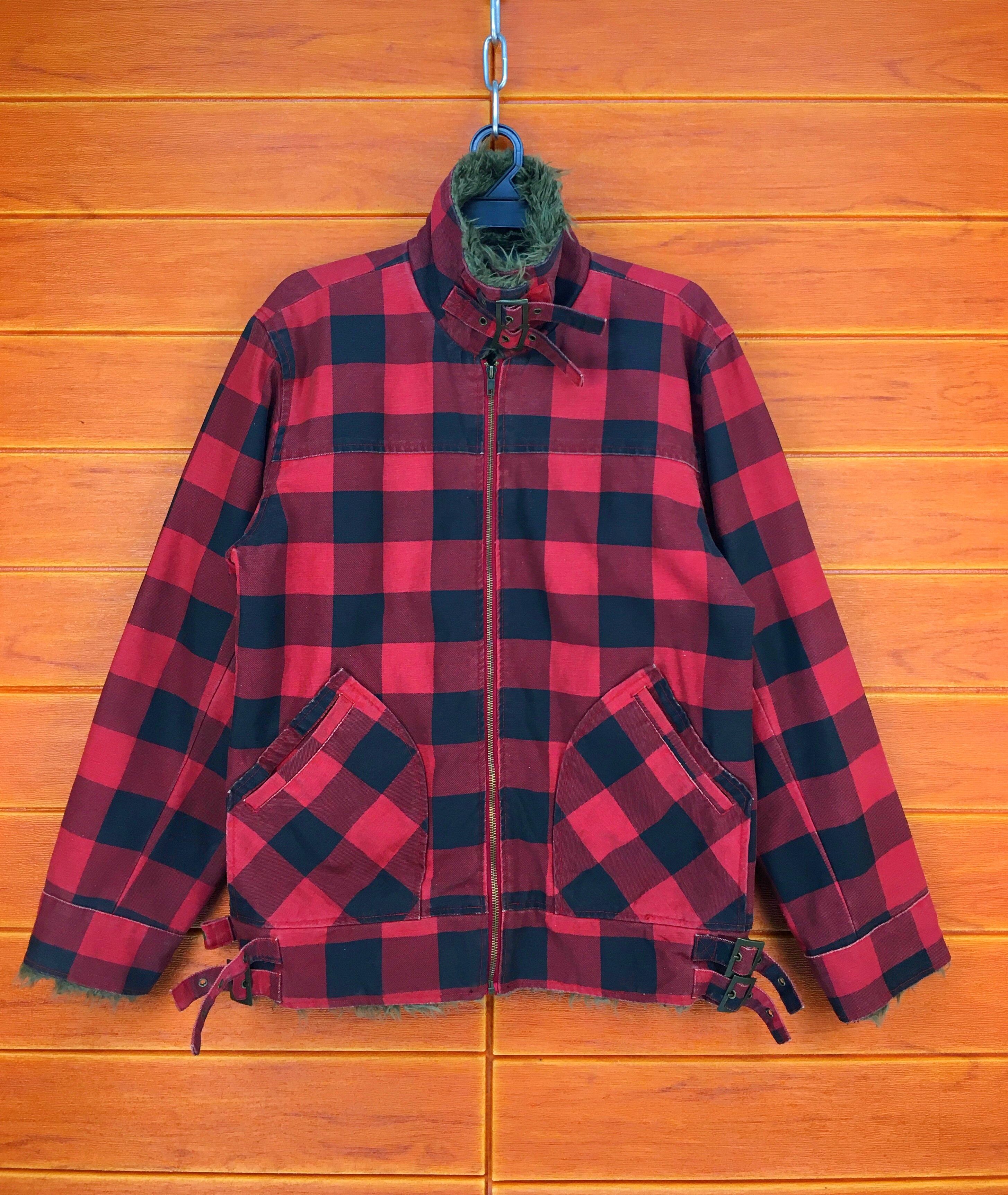 Woolrich Woolen Mills Vintage WOORICH Bondage Punk Checkered Quilting Jacket Size US L / EU 52-54 / 3 - 2 Thumbnail