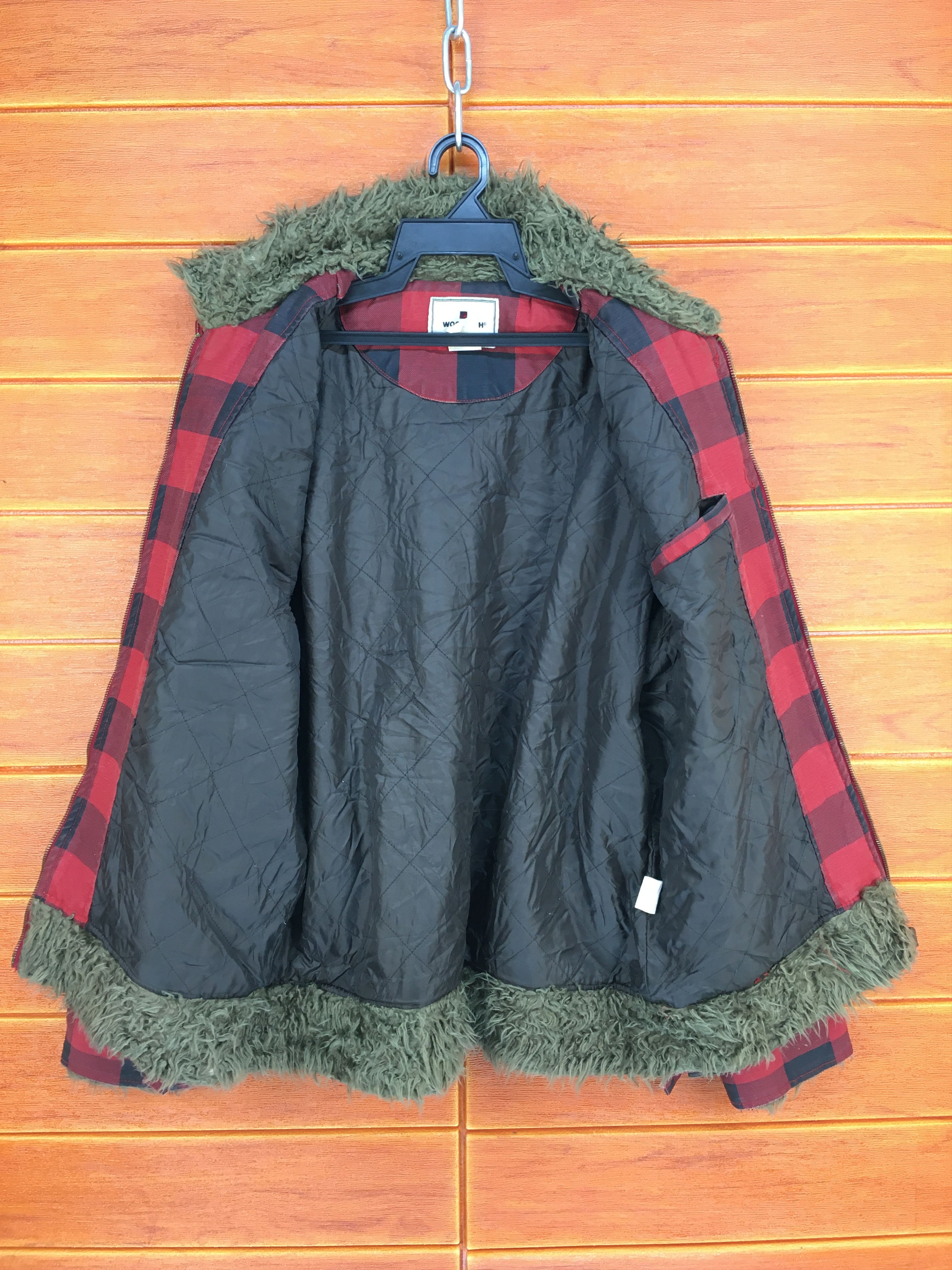Woolrich Woolen Mills Vintage WOORICH Bondage Punk Checkered Quilting Jacket Size US L / EU 52-54 / 3 - 8 Thumbnail