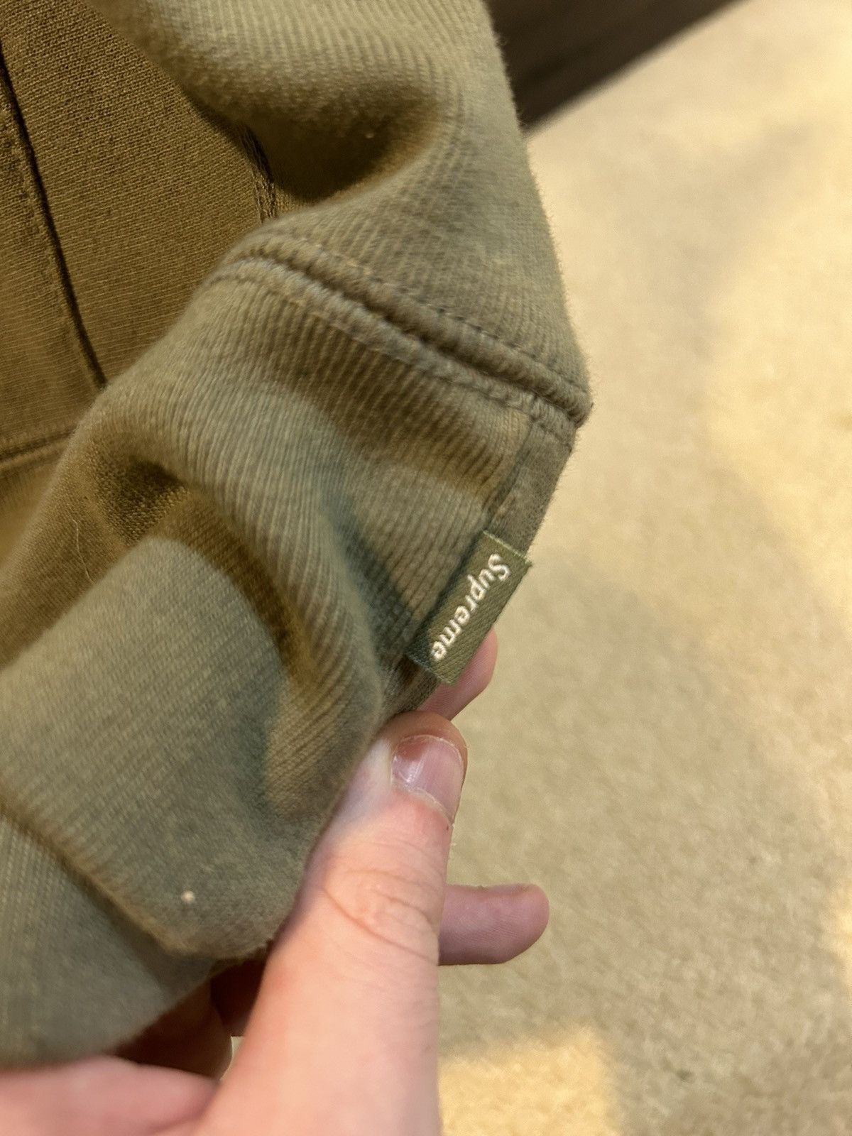 Supreme Supreme Cross Box Logo Olive Size US L / EU 52-54 / 3 - 2 Thumbnail