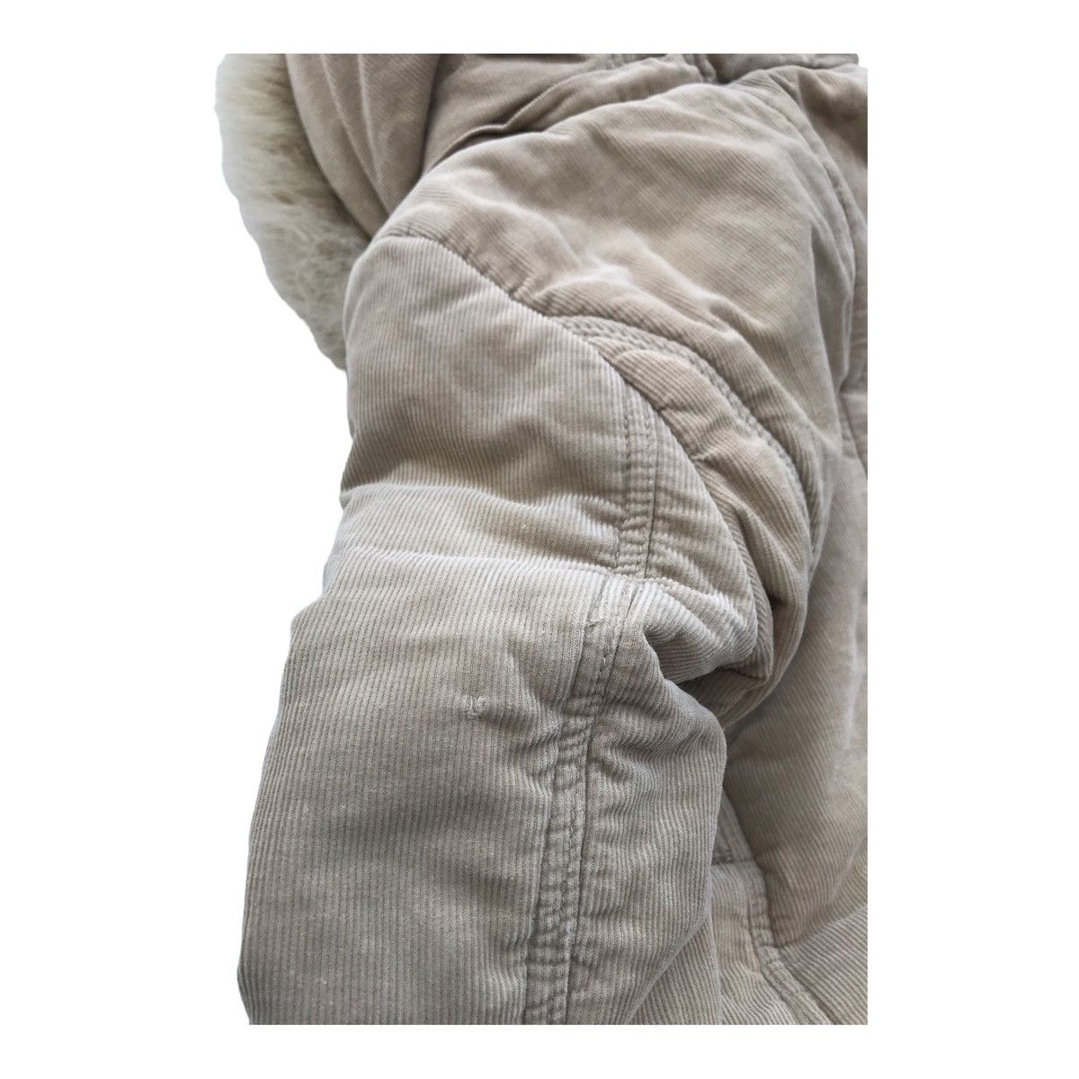 Other Backs Women Corduroy Faux Fur Hoodie Bondage Jacket Size S / US 4 / IT 40 - 12 Thumbnail