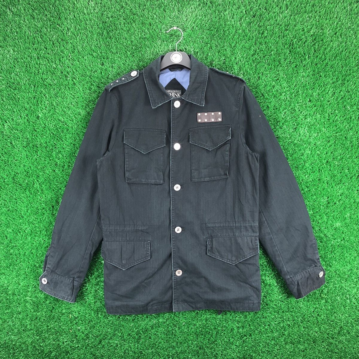 image of M 65 Field Jacket x Seditionaries Vintage M65 Field Jacket Hbt Punk Style By Think Pink in Dark Blu