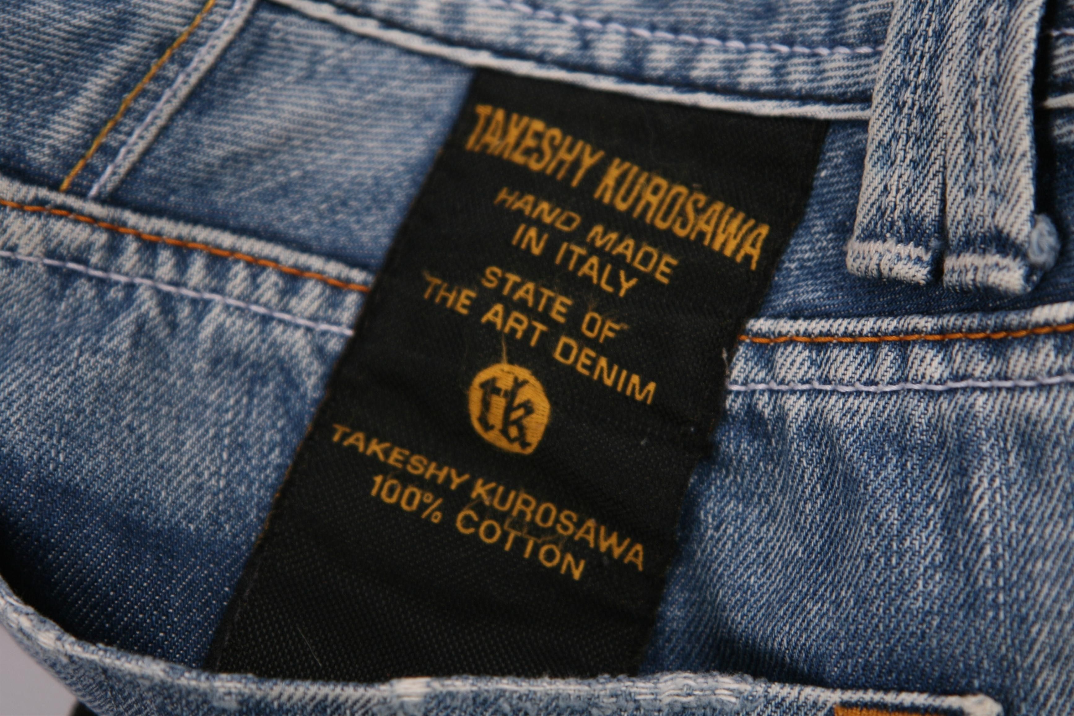 If Six Was Nine Made in Italy. Takeshy Kurosawa Designers Distressed Jeans. Size US 34 / EU 50 - 9 Thumbnail