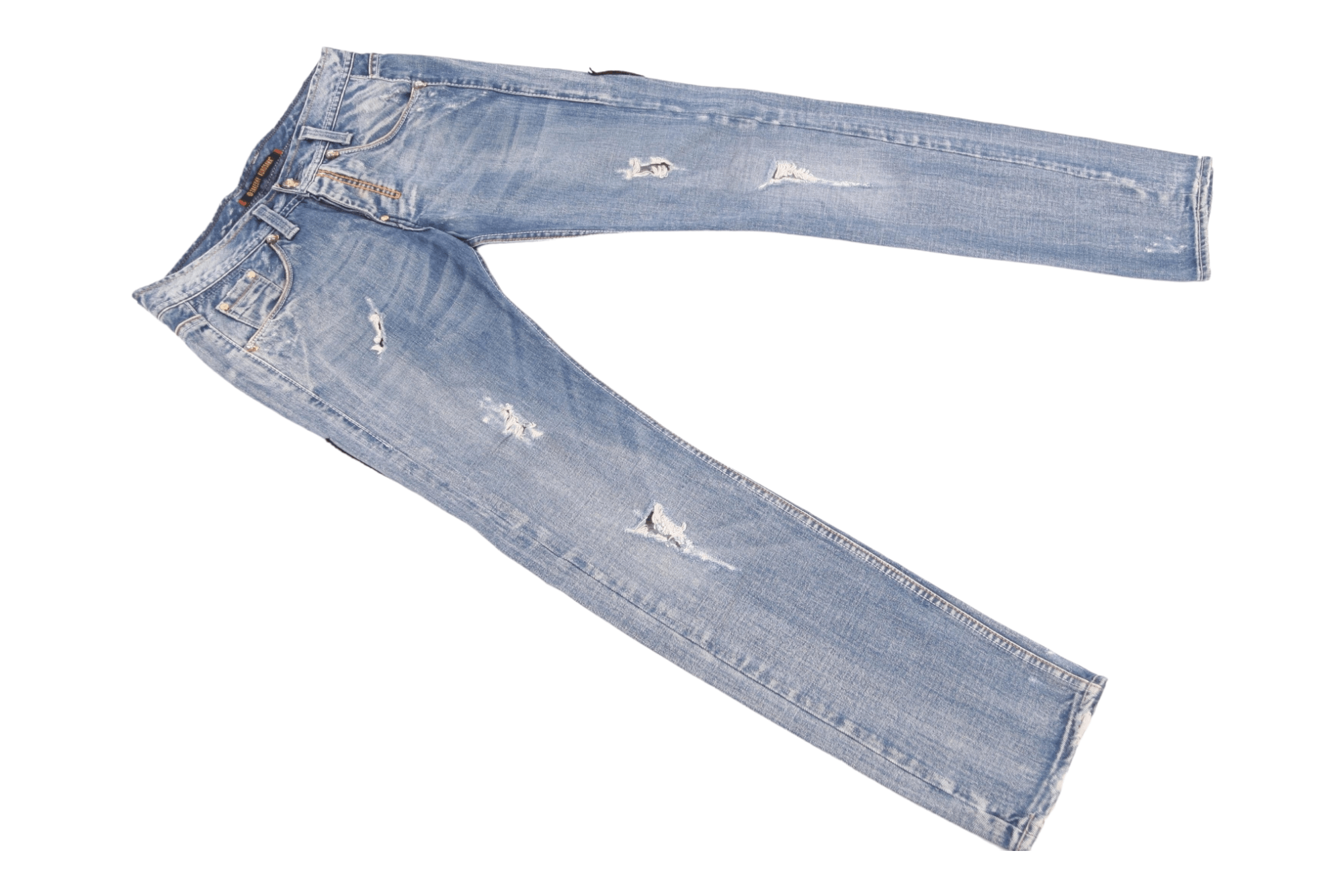 If Six Was Nine Made in Italy. Takeshy Kurosawa Designers Distressed Jeans. Size US 34 / EU 50 - 2 Thumbnail