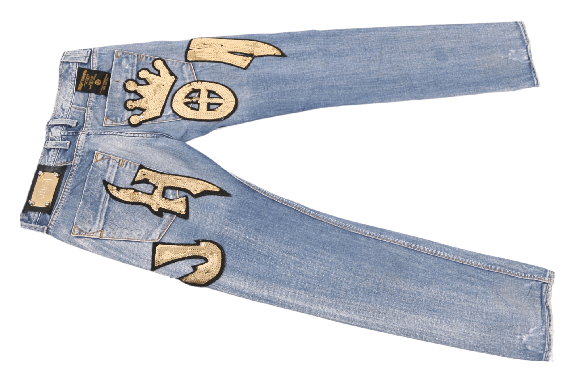 If Six Was Nine Made in Italy. Takeshy Kurosawa Designers Distressed Jeans. Size US 34 / EU 50 - 3 Thumbnail