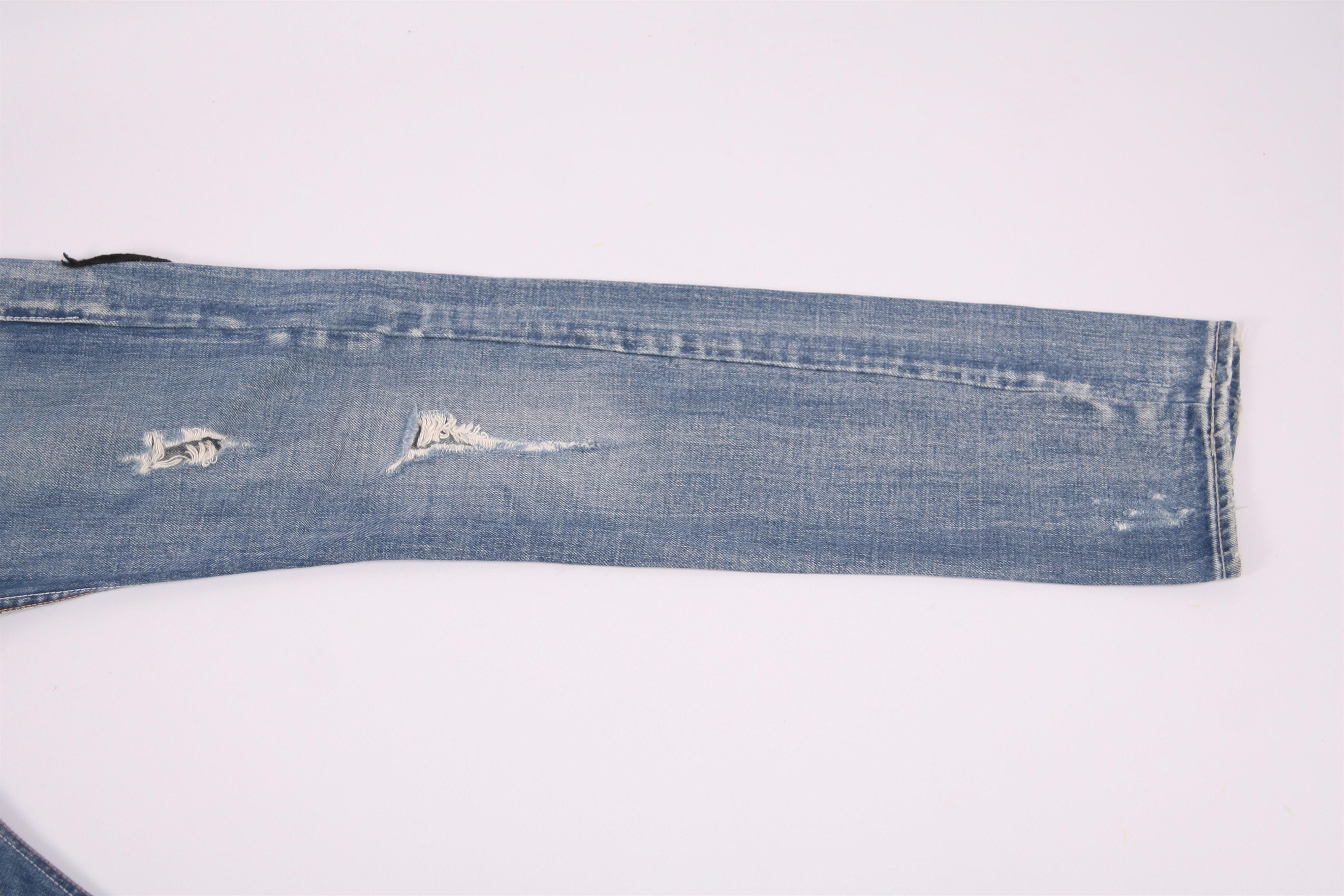 If Six Was Nine Made in Italy. Takeshy Kurosawa Designers Distressed Jeans. Size US 34 / EU 50 - 6 Thumbnail