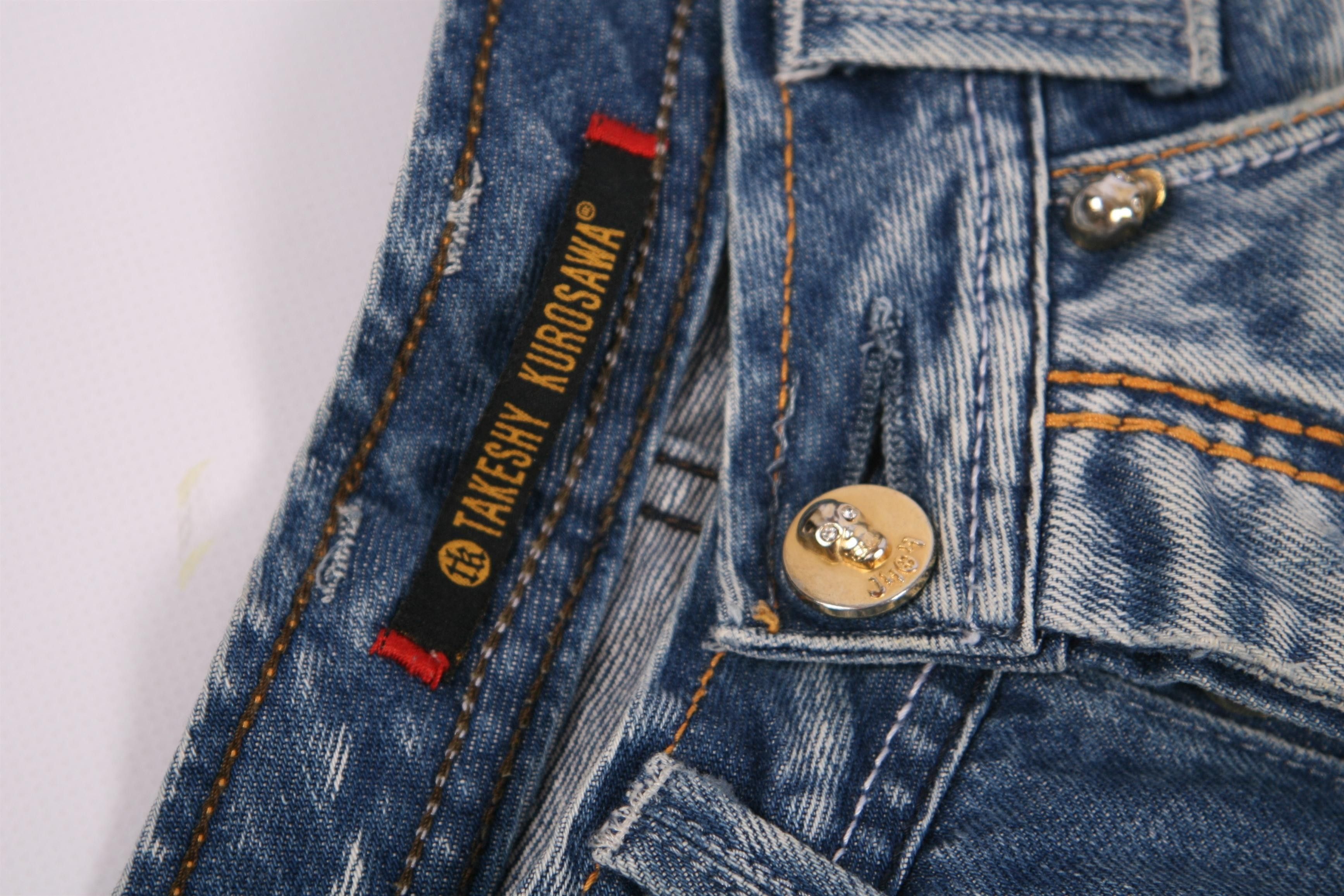 If Six Was Nine Made in Italy. Takeshy Kurosawa Designers Distressed Jeans. Size US 34 / EU 50 - 7 Thumbnail