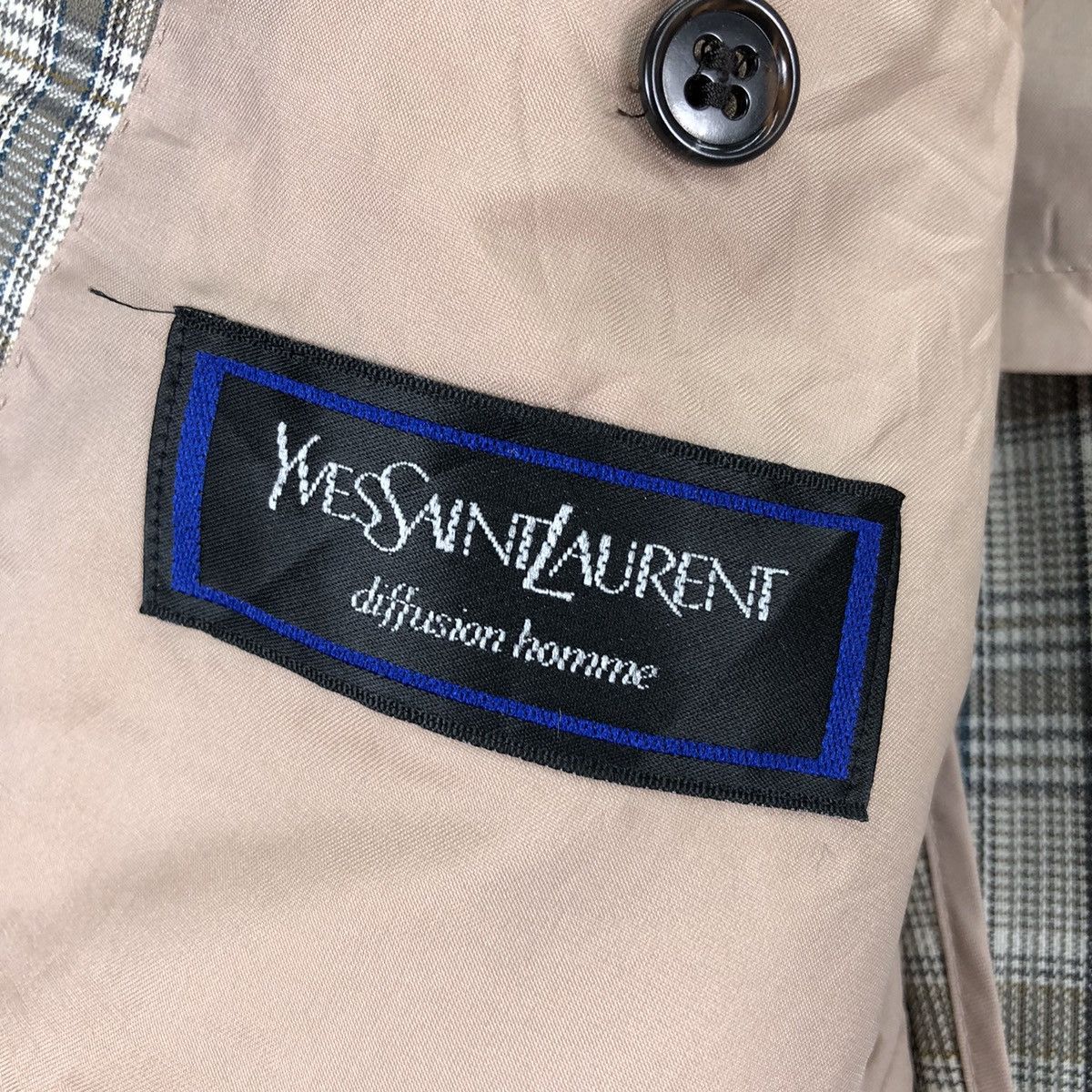 Yves Saint Laurent Vintage 90's Yves Saint Laurent Diffusion Homme Blazer Size US S / EU 44-46 / 1 - 12 Thumbnail