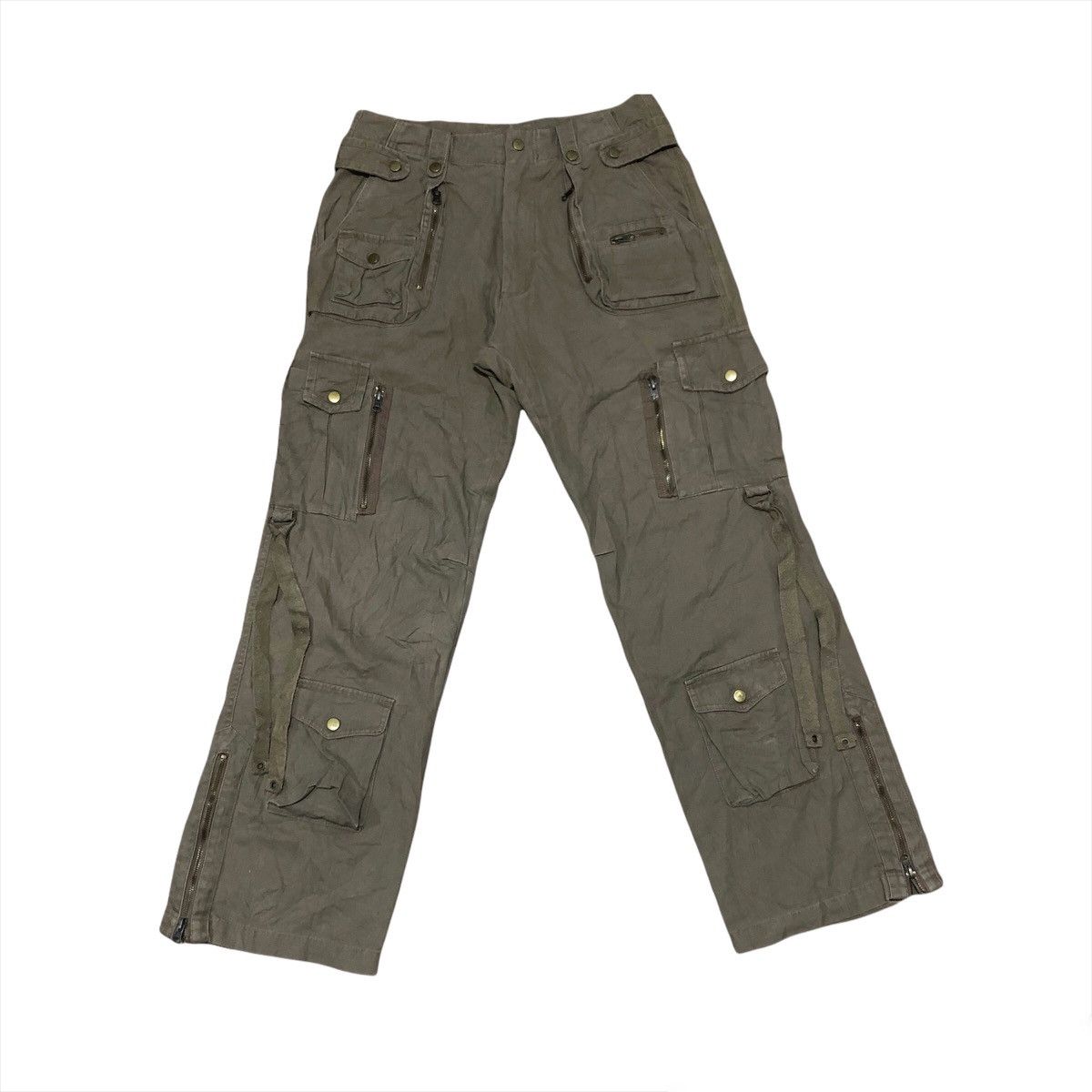 Japanese Brand Japanese Brand Multi Pockets Tactical Bondage Punk Zipper Size US 32 / EU 48 - 1 Thumbnail