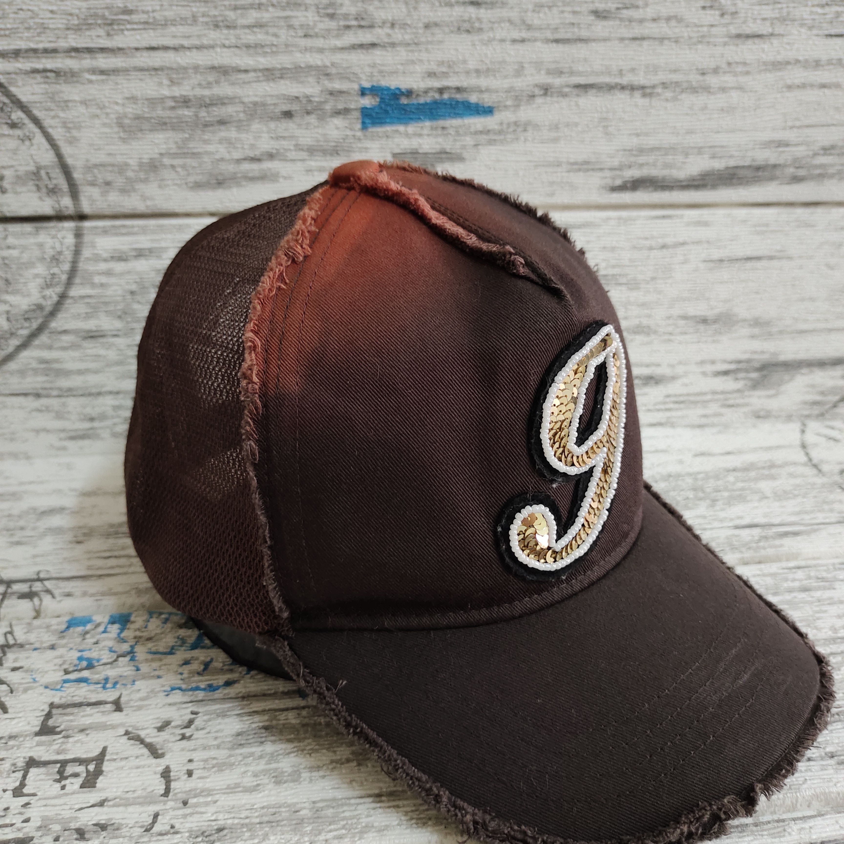 Yoshiyuki Konishi Yoshinori Kotake Design #9 Gradient Trucker Cap Snapback Size ONE SIZE - 4 Thumbnail