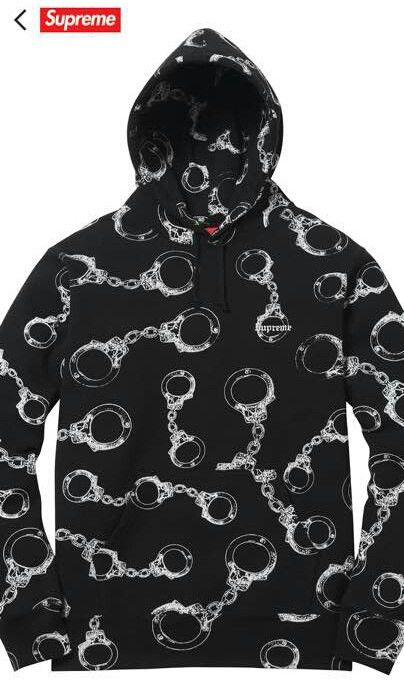 Buy Supreme handcuff hoodie