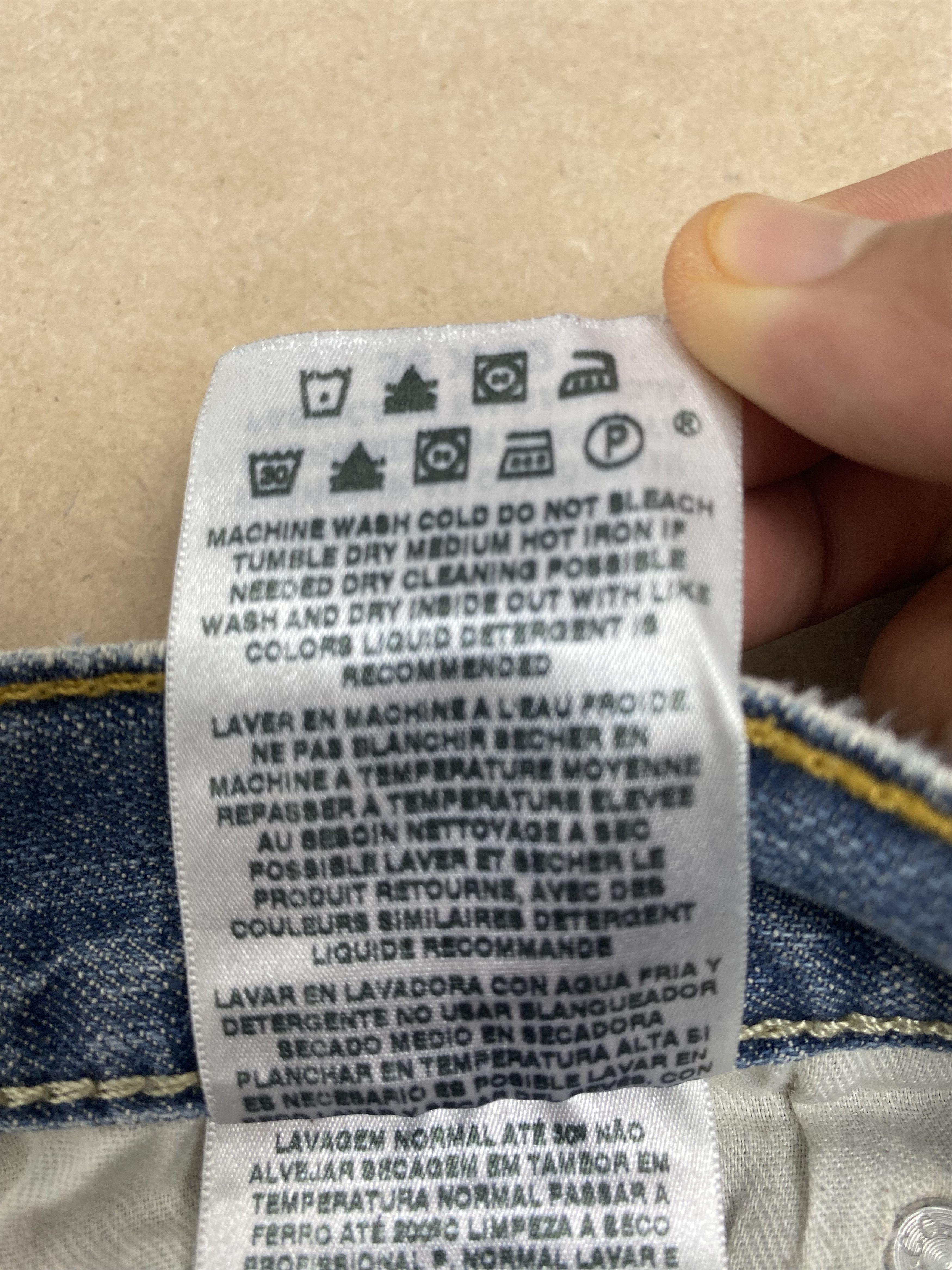 Levi's × Vintage Vintage Levis 569 Straight Cut Distressed Faded Blue Jeans Size US 39 - 13 Thumbnail