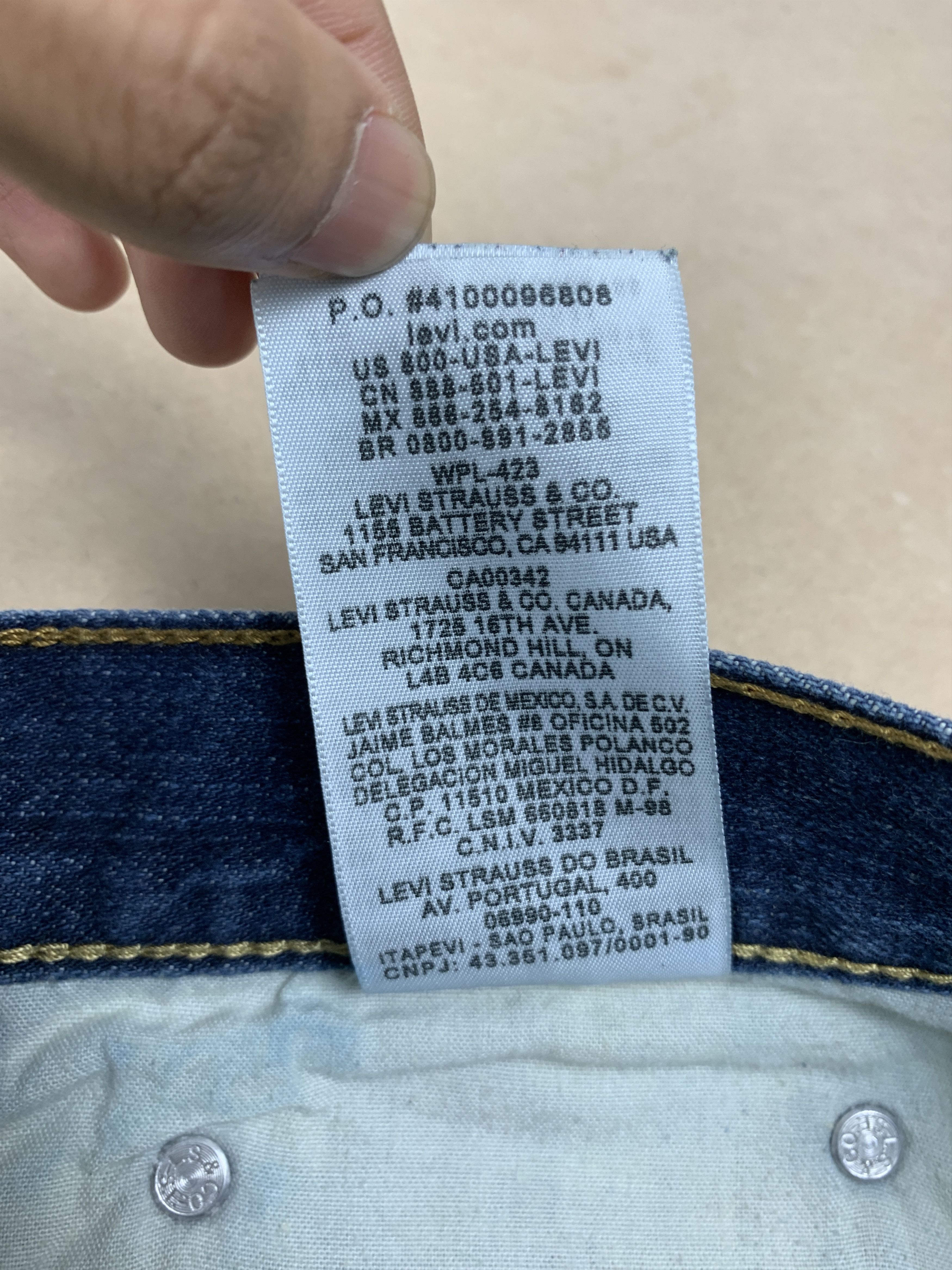 Levi's × Vintage Vintage Levis 569 Straight Cut Faded Blue Jeans Size US 34 / EU 50 - 12 Thumbnail