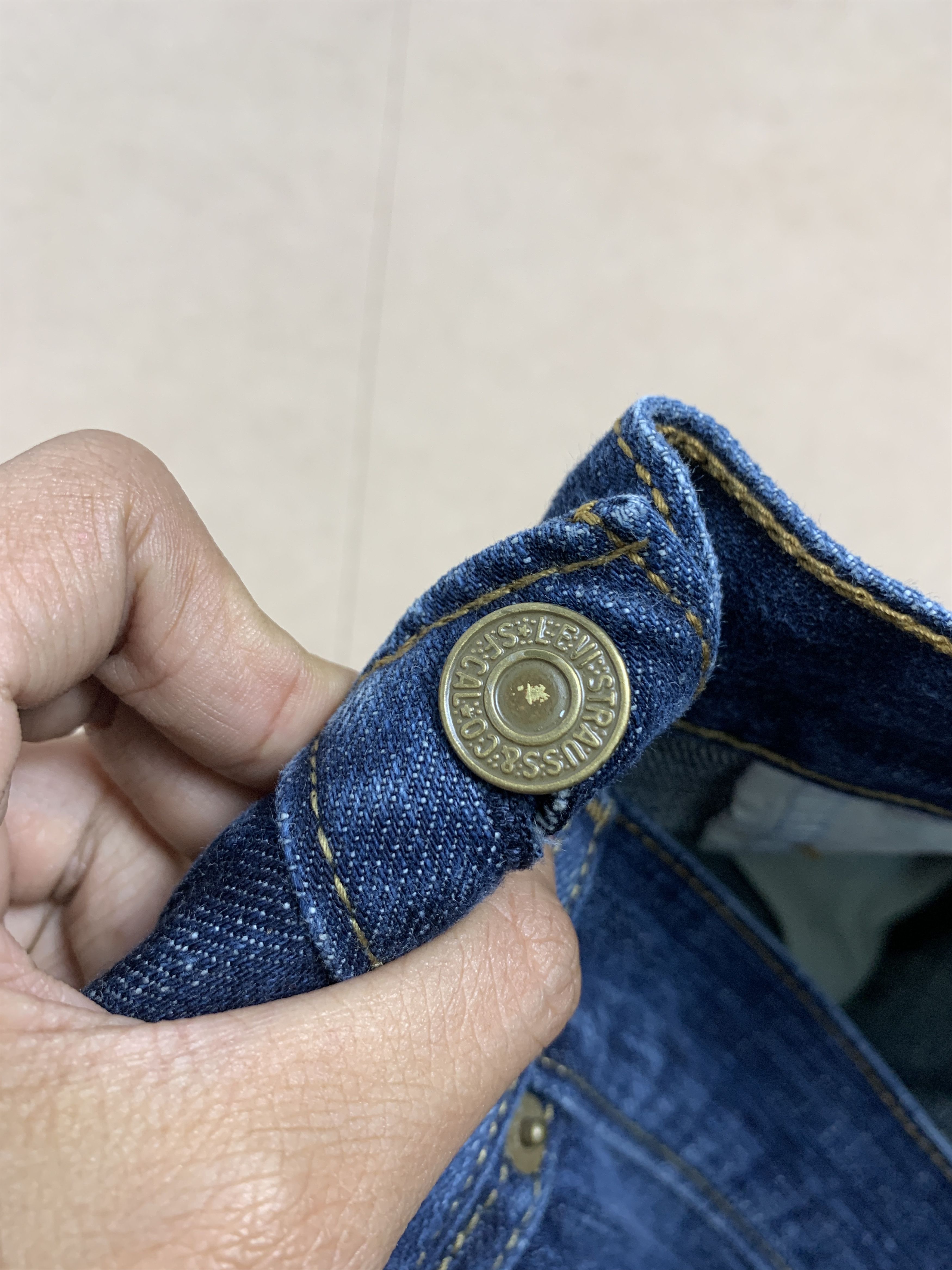 Levi's × Vintage Vintage Levis 569 Straight Cut Faded Blue Jeans Size US 34 / EU 50 - 14 Thumbnail