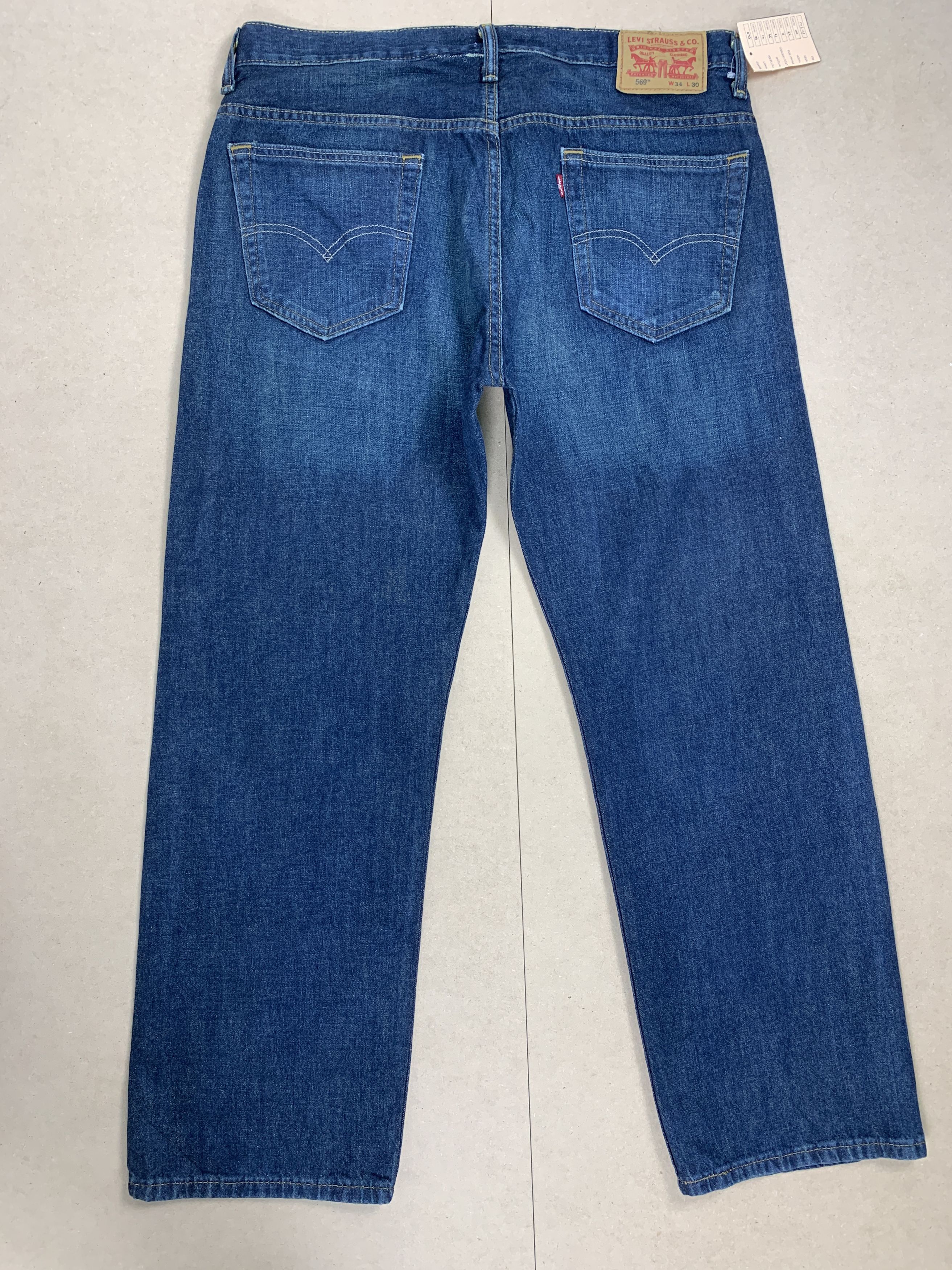 Levi's Vintage Levis 569 Straight Cut Blue Jeans Size US 36 / EU 52 - 5 Thumbnail
