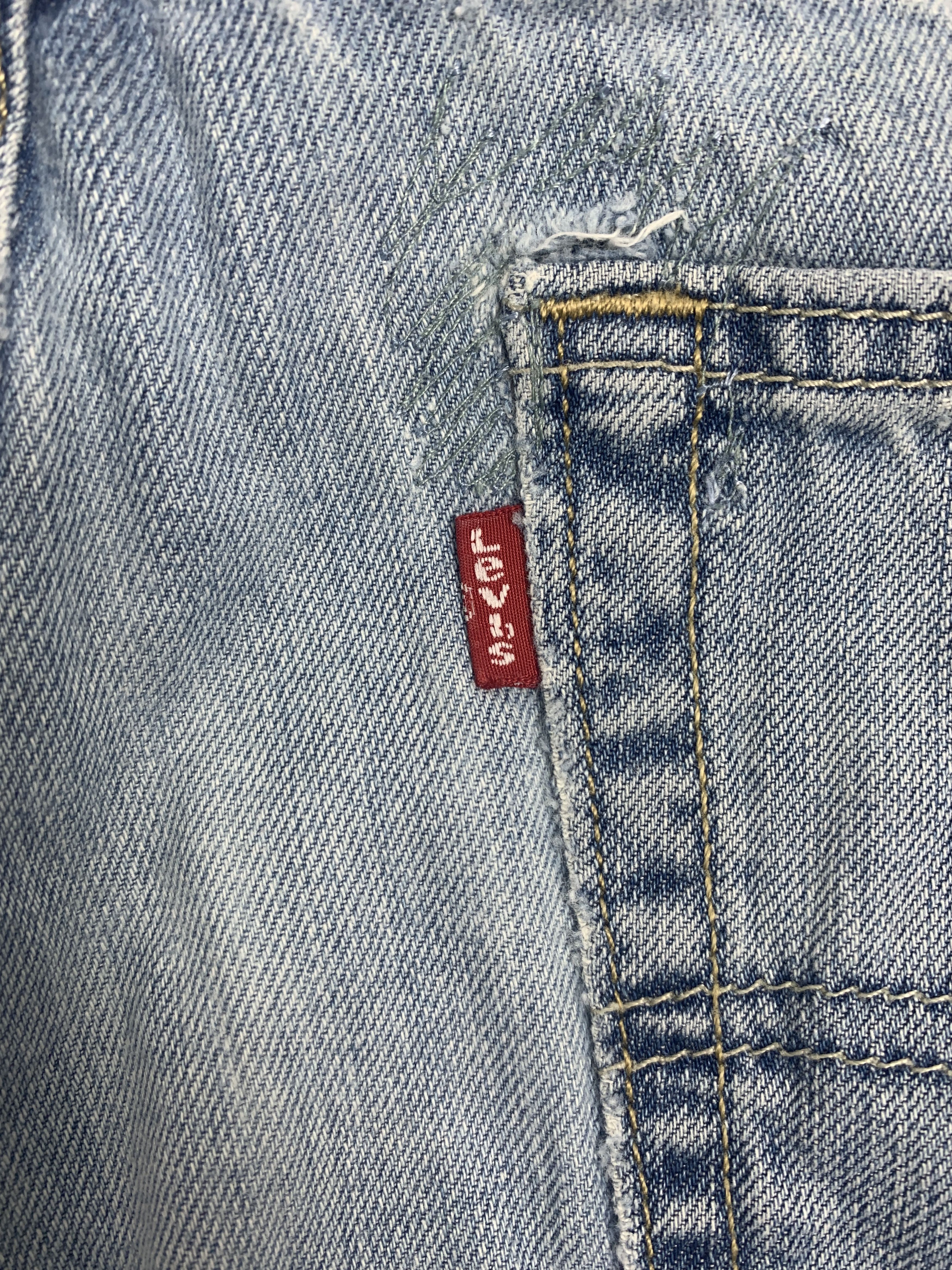 Levi's × Vintage Vintage Levis 559 Straight Cut Faded Light Wash Jeans Size US 36 / EU 52 - 9 Thumbnail