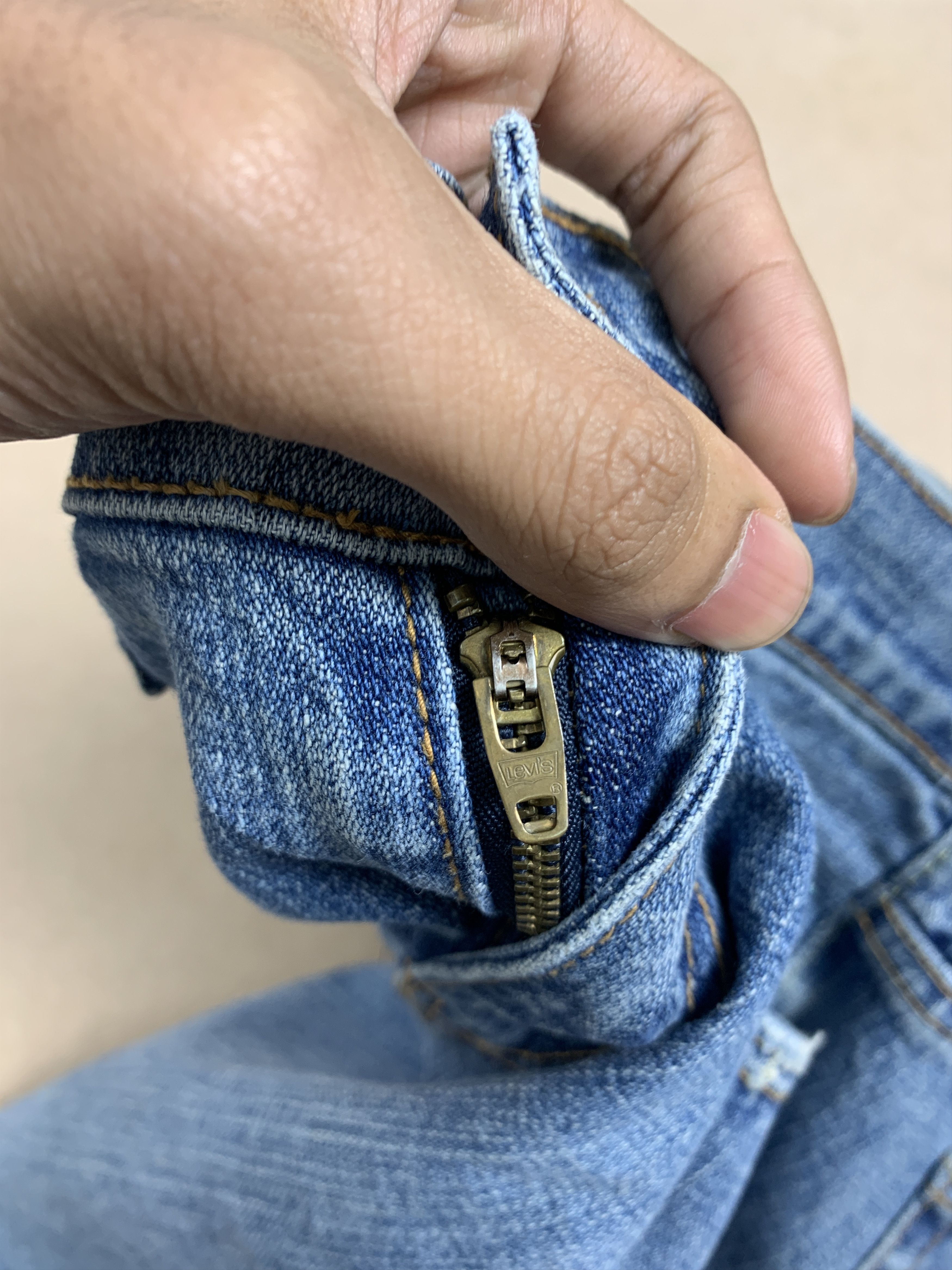 Levi's Vintage Levis 505 Straight Cut Distressed Faded Blue Jeans Size 30" / US 8 / IT 44 - 16 Thumbnail