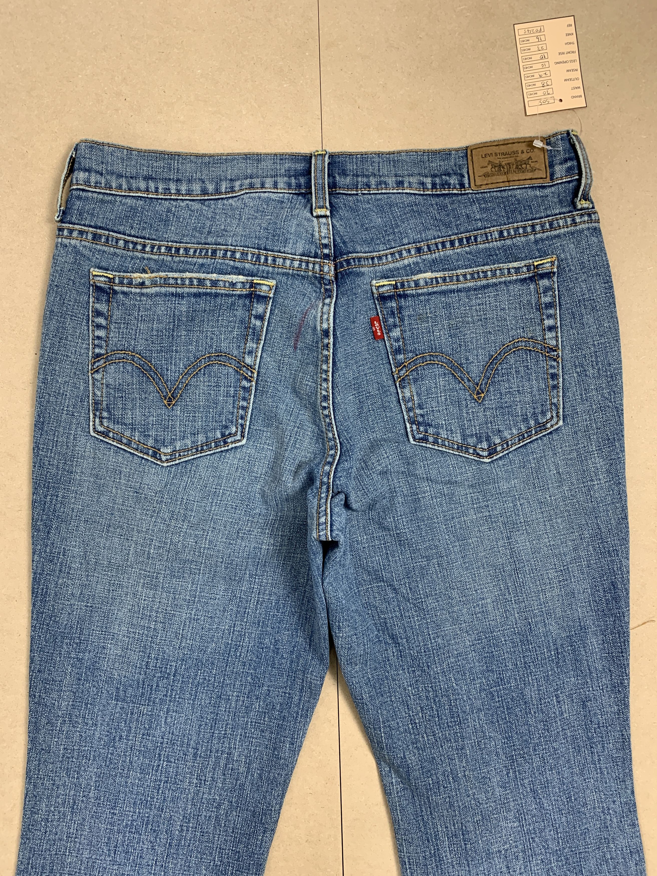 Levi's Vintage Levis 505 Straight Cut Distressed Faded Blue Jeans Size 30" / US 8 / IT 44 - 9 Thumbnail