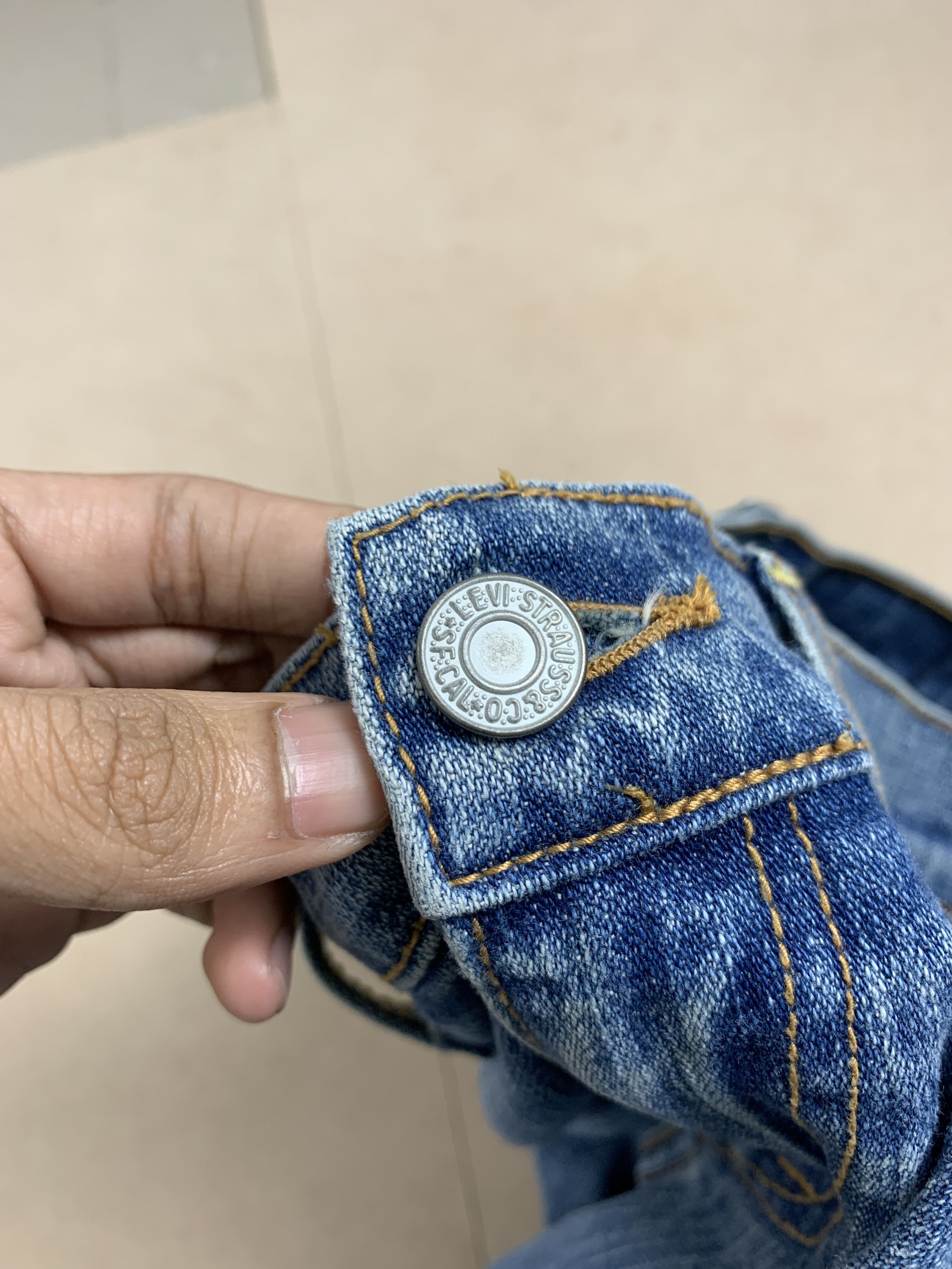 Levi's Vintage Levis 505 Straight Cut Distressed Faded Blue Jeans Size 30" / US 8 / IT 44 - 15 Thumbnail
