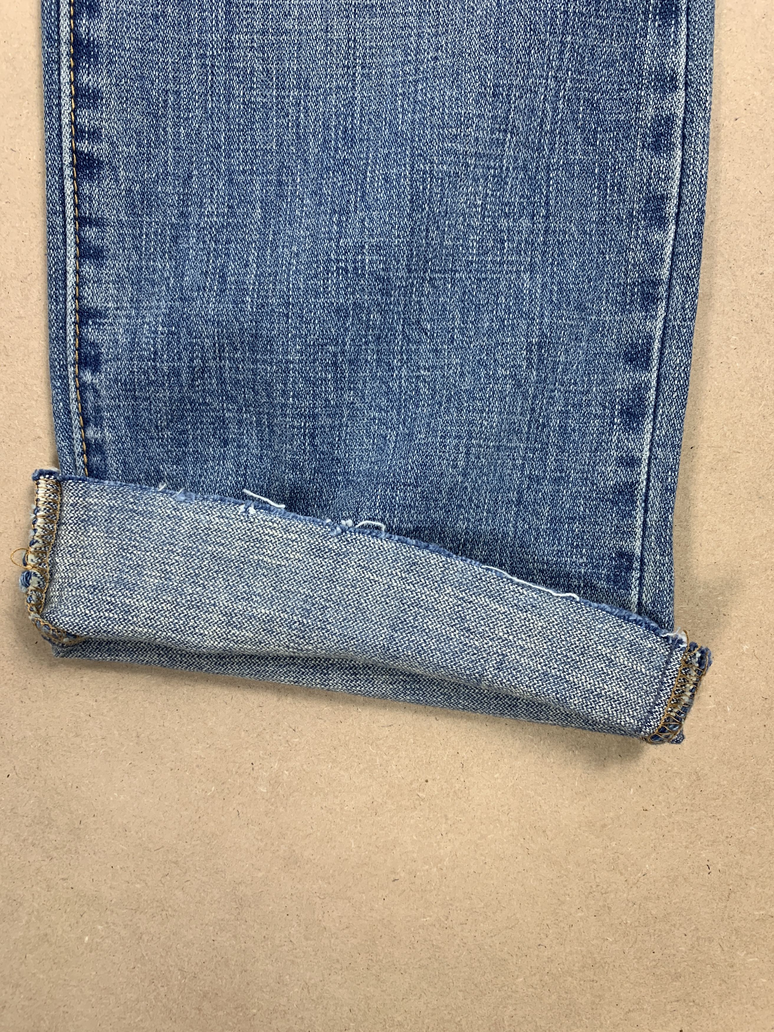 Levi's Vintage Levis 505 Straight Cut Distressed Faded Blue Jeans Size 30" / US 8 / IT 44 - 5 Thumbnail