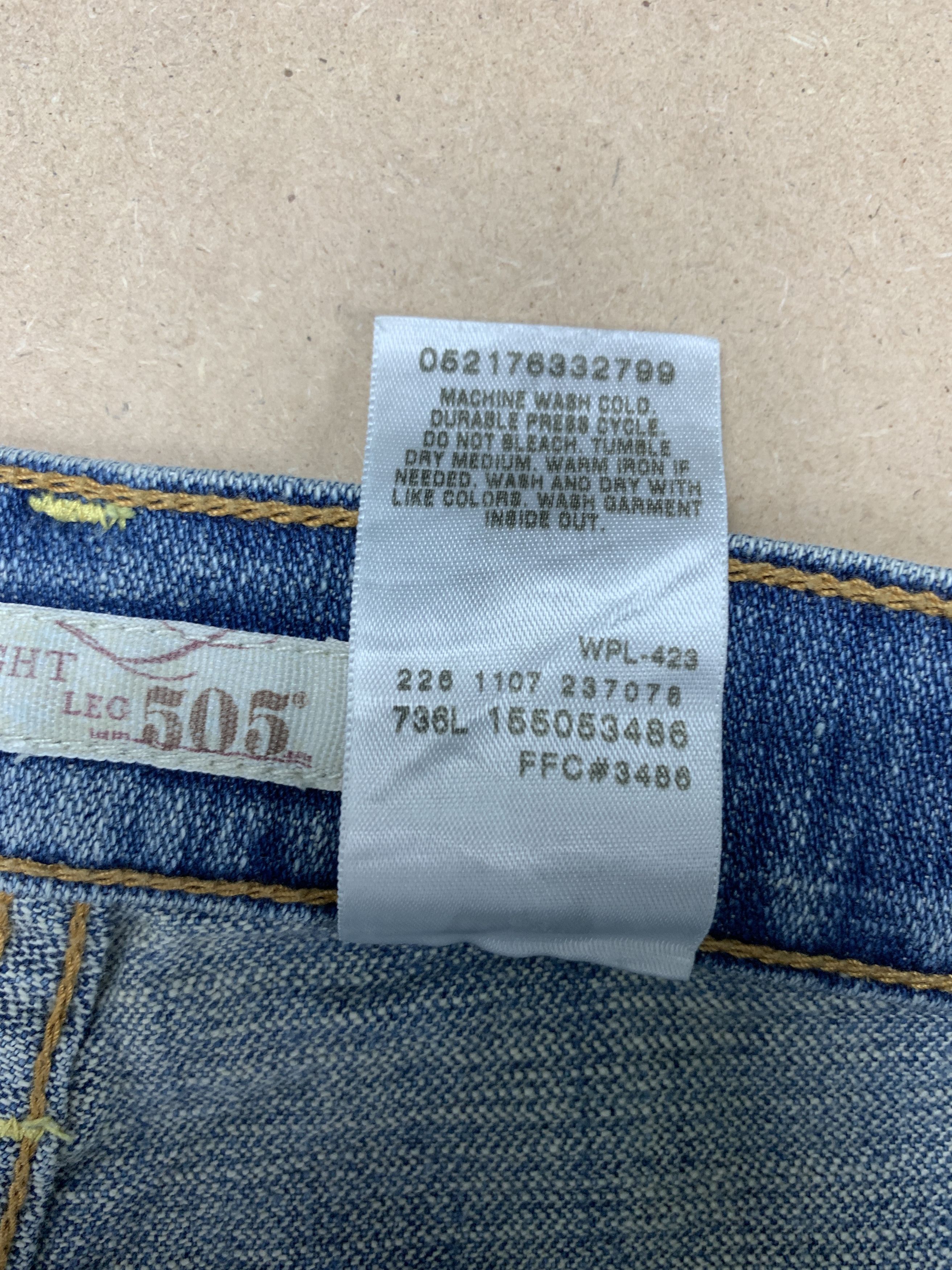 Levi's Vintage Levis 505 Straight Cut Distressed Faded Blue Jeans Size 30" / US 8 / IT 44 - 13 Thumbnail