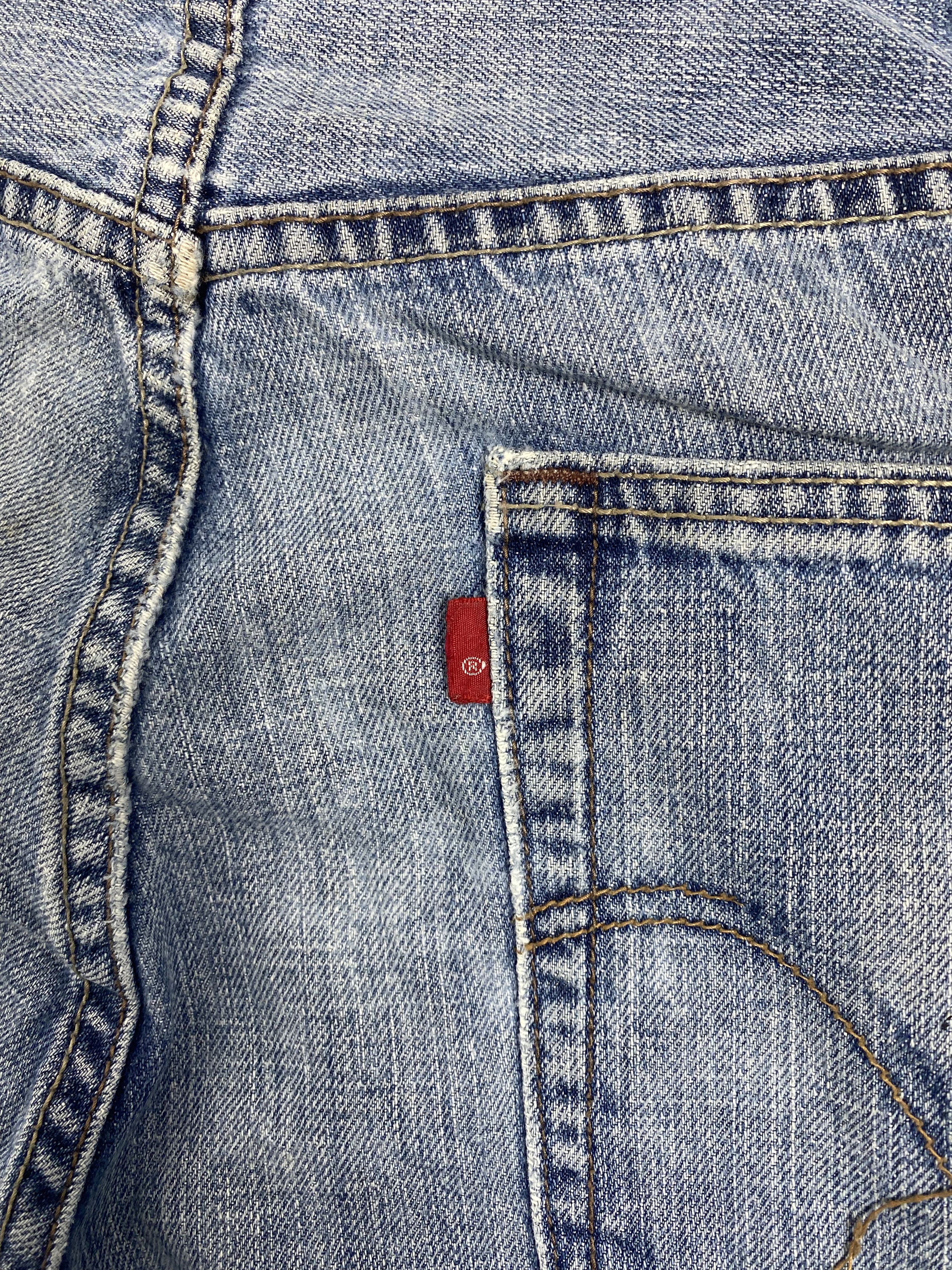 Levi's × Vintage Vintage Levis 569 Straight Cut Faded Blue Jeans Size US 34 / EU 50 - 8 Thumbnail