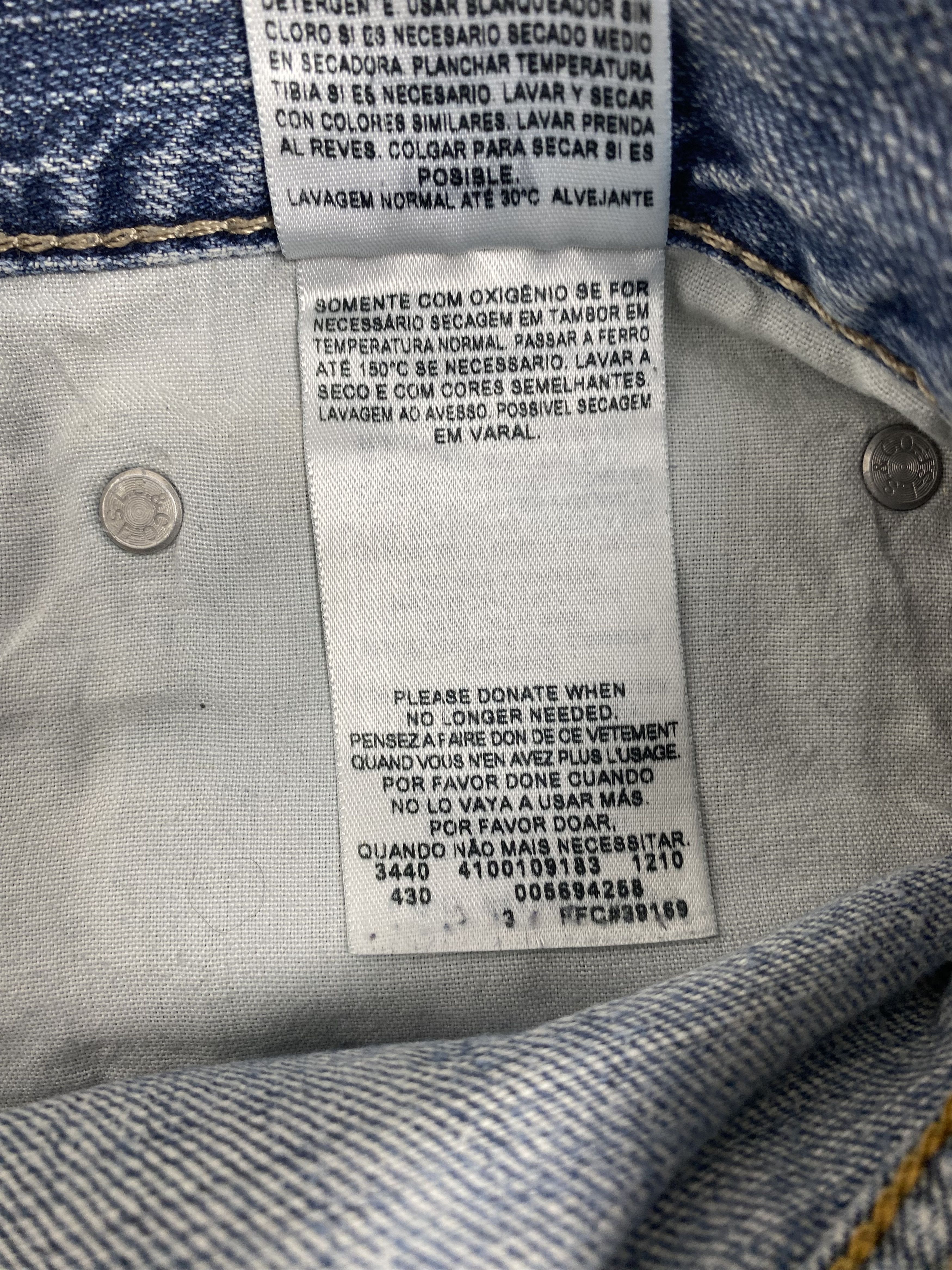 Levi's × Vintage Vintage Levis 569 Straight Cut Faded Distress Mid Wash Jeans Size US 35 - 13 Thumbnail
