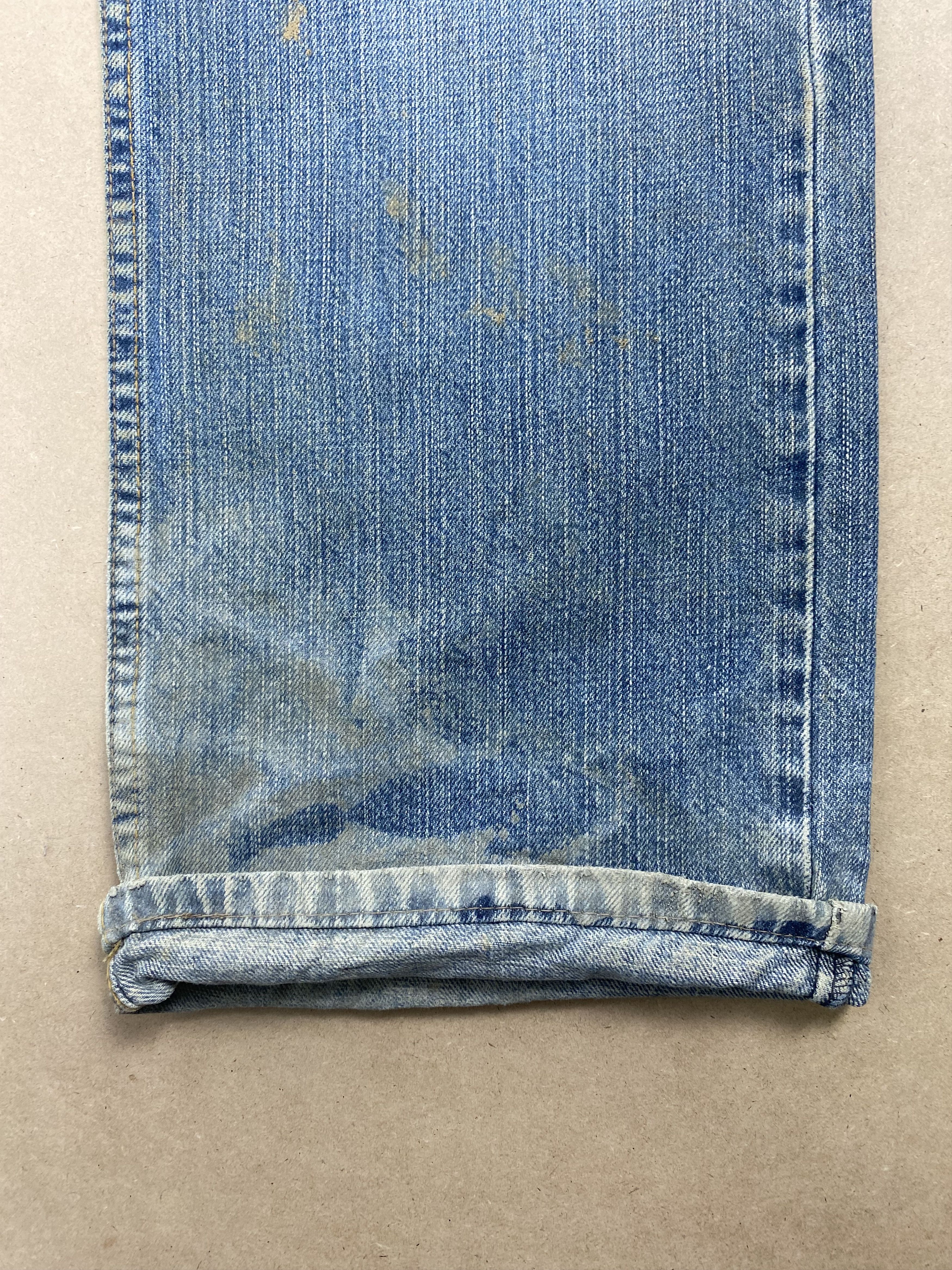 Levi's × Vintage Vintage Levis 569 Straight Cut Faded Distress Mid Wash Jeans Size US 35 - 5 Thumbnail