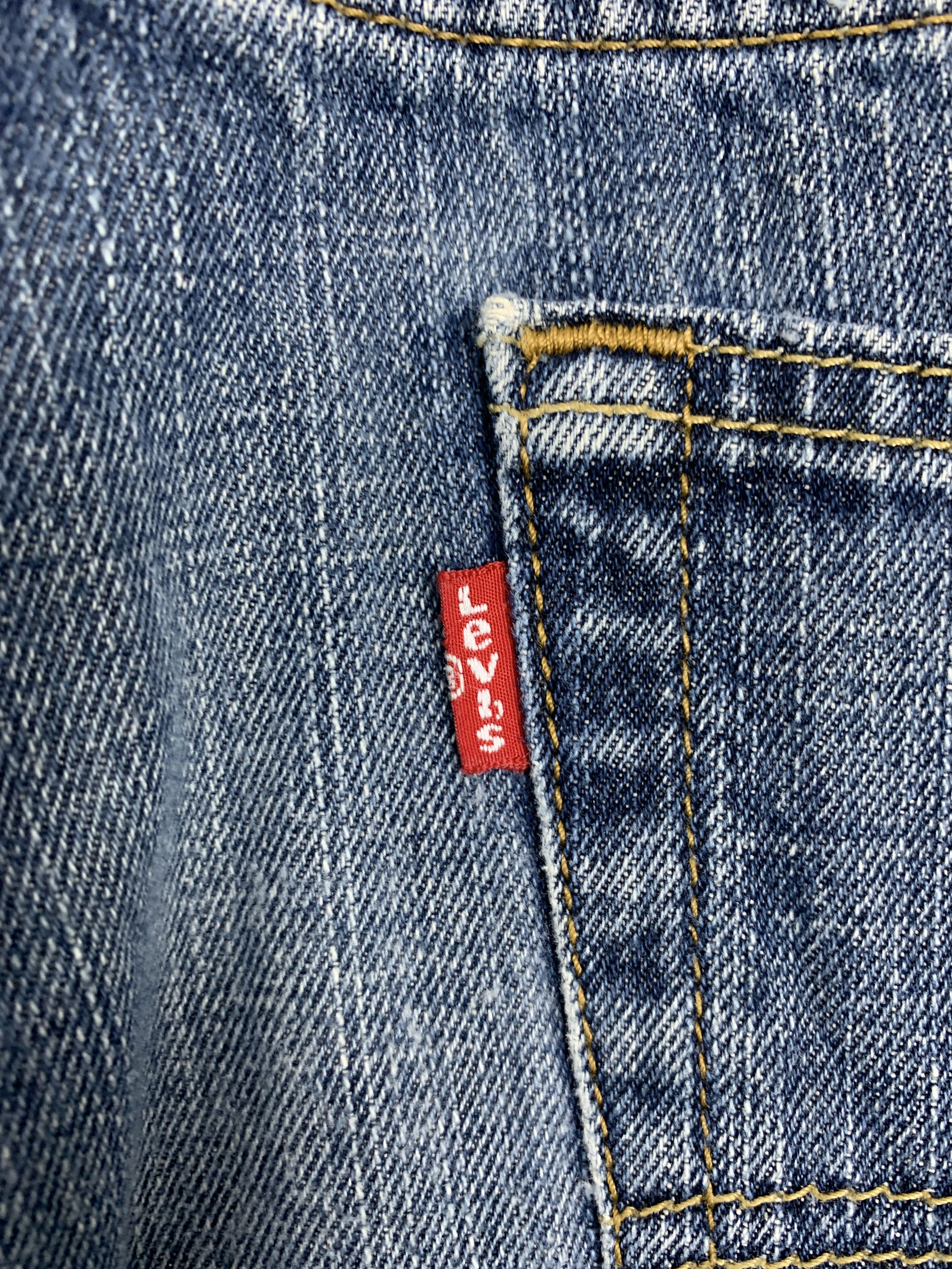 Levi's × Vintage Vintage Levis 569 Straight Cut Elter Faded Blue Jeans Size US 40 / EU 56 - 9 Thumbnail