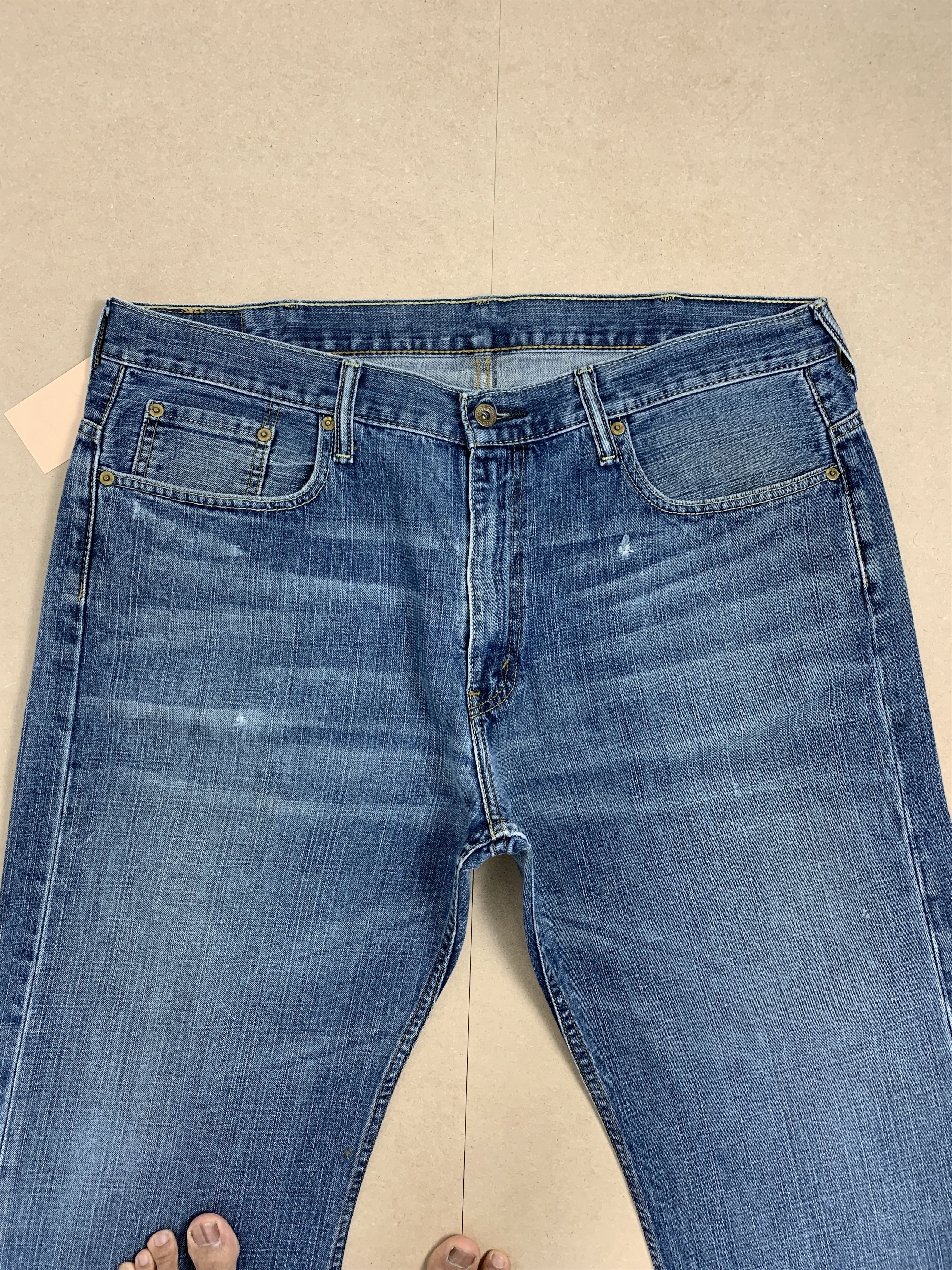 Levi's × Vintage Vintage Levis 569 Straight Cut Elter Faded Blue Jeans Size US 40 / EU 56 - 3 Thumbnail