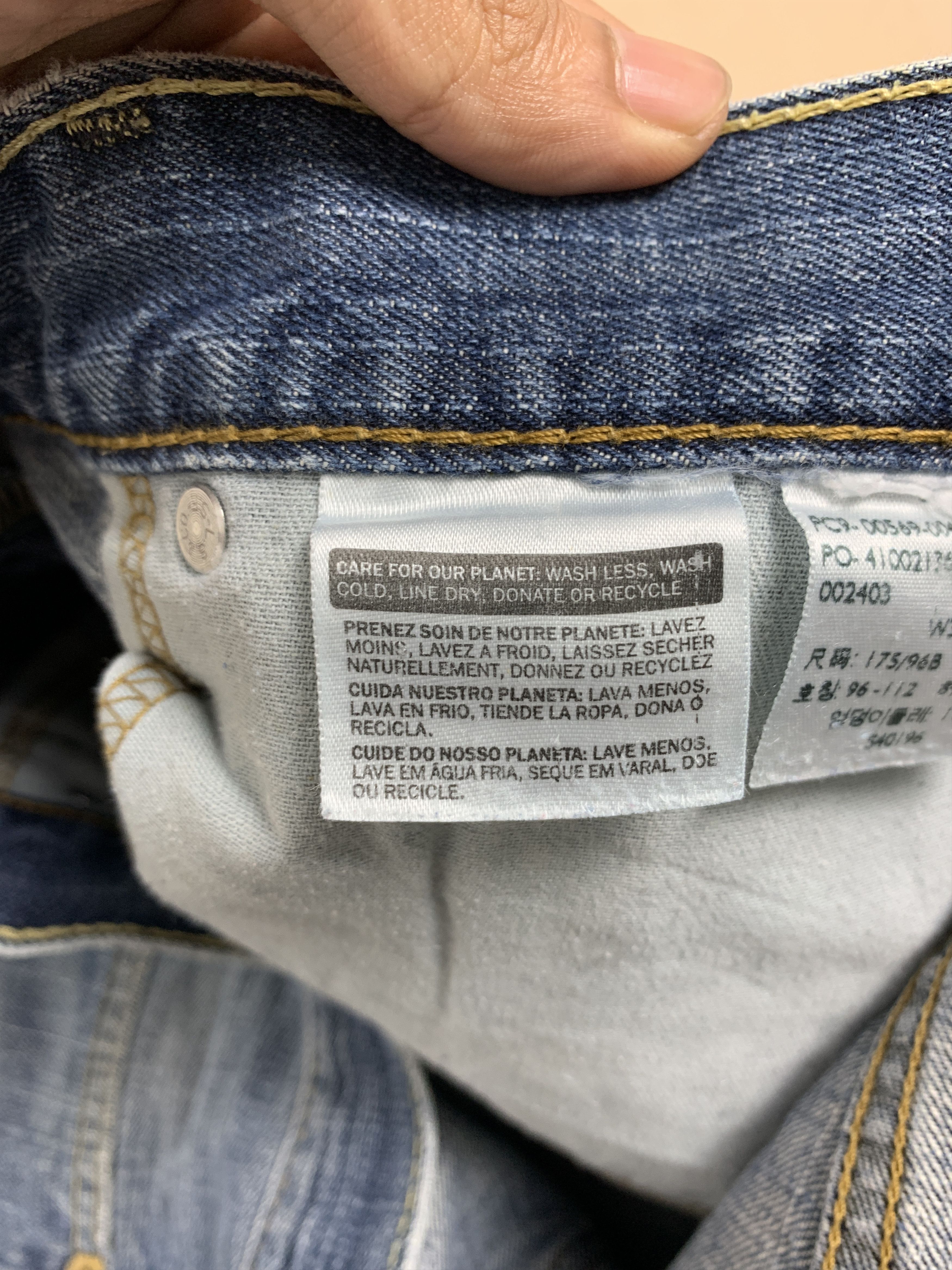 Levi's × Vintage Vintage Levis 569 Straight Cut Elter Faded Blue Jeans Size US 40 / EU 56 - 12 Thumbnail