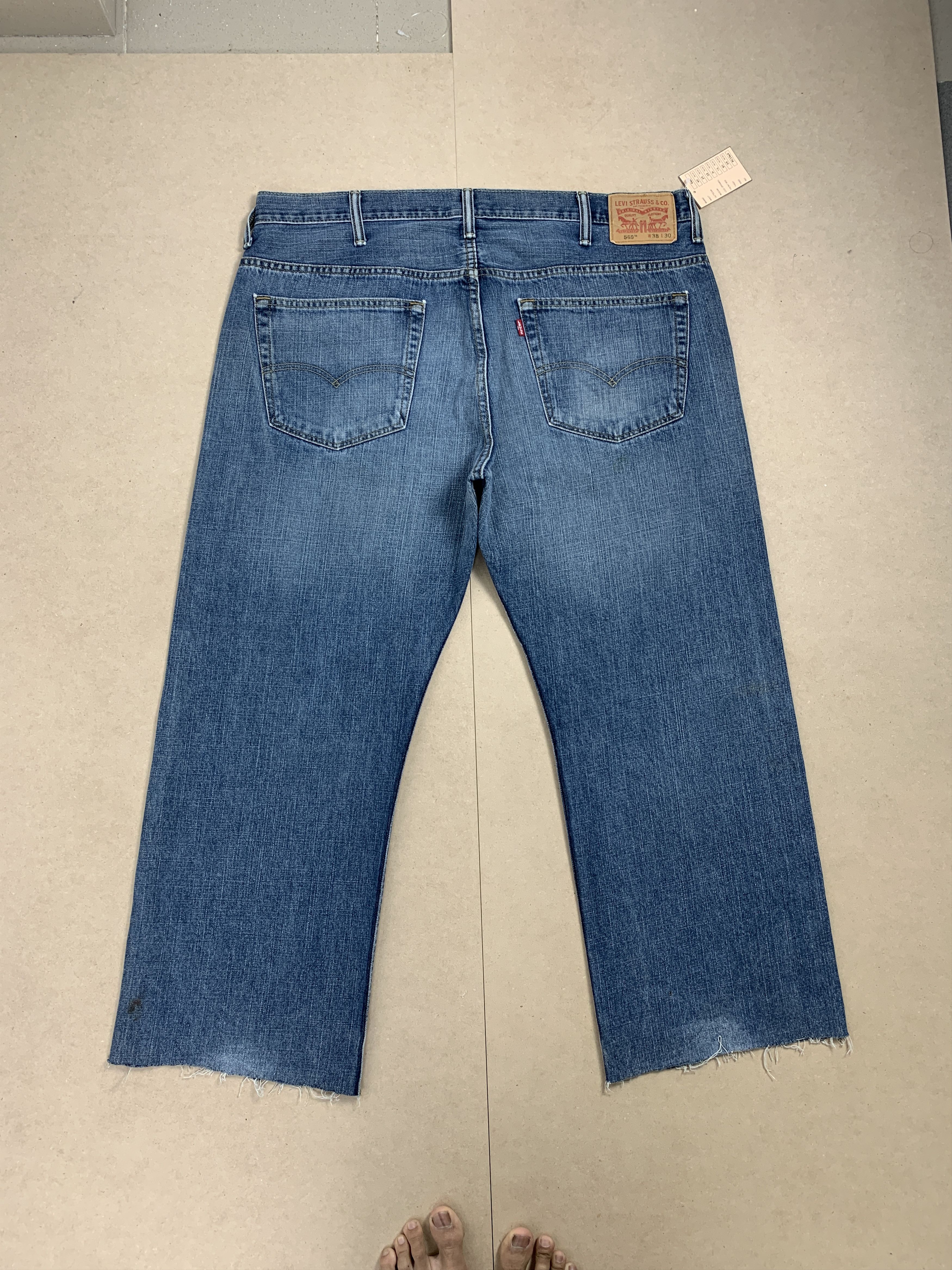 Levi's × Vintage Vintage Levis 569 Straight Cut Elter Faded Blue Jeans Size US 40 / EU 56 - 6 Thumbnail