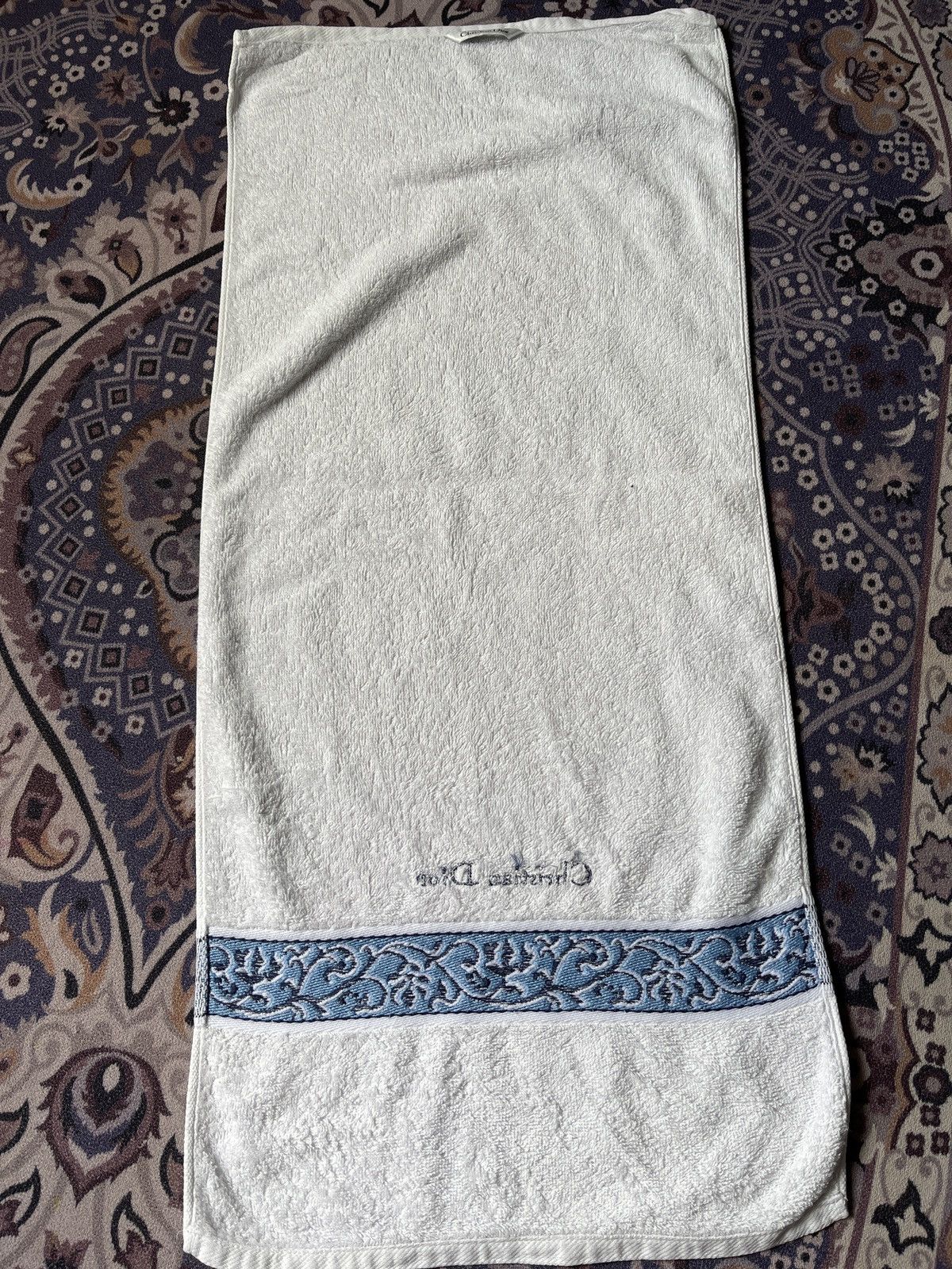 Christian Dior Monsieur VINTAGE CHRISTIAN DIOR HAND TOWEL VERY RARE Size ONE SIZE - 5 Thumbnail