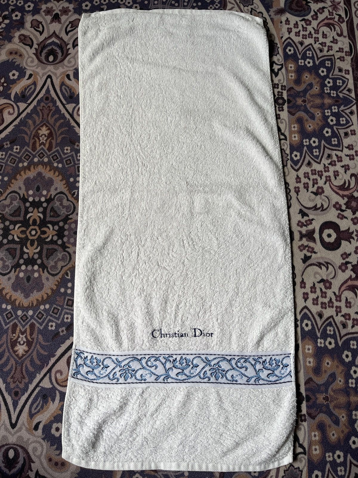 Christian Dior Monsieur VINTAGE CHRISTIAN DIOR HAND TOWEL VERY RARE Size ONE SIZE - 6 Thumbnail