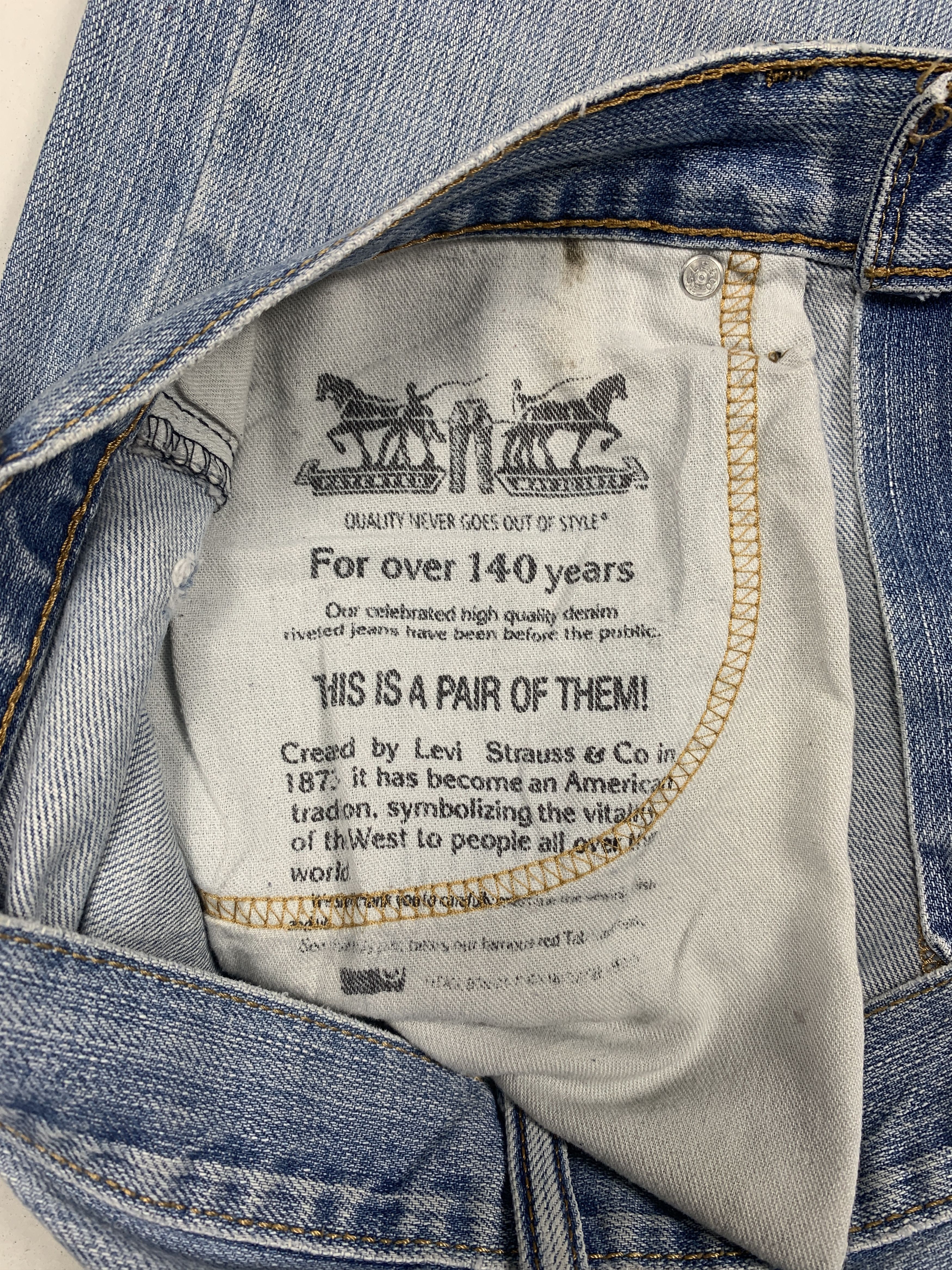 Levi's Vintage LEVIS 569 Vintage Blue Loose-Straight Jeans Size US 36 / EU 52 - 7 Thumbnail