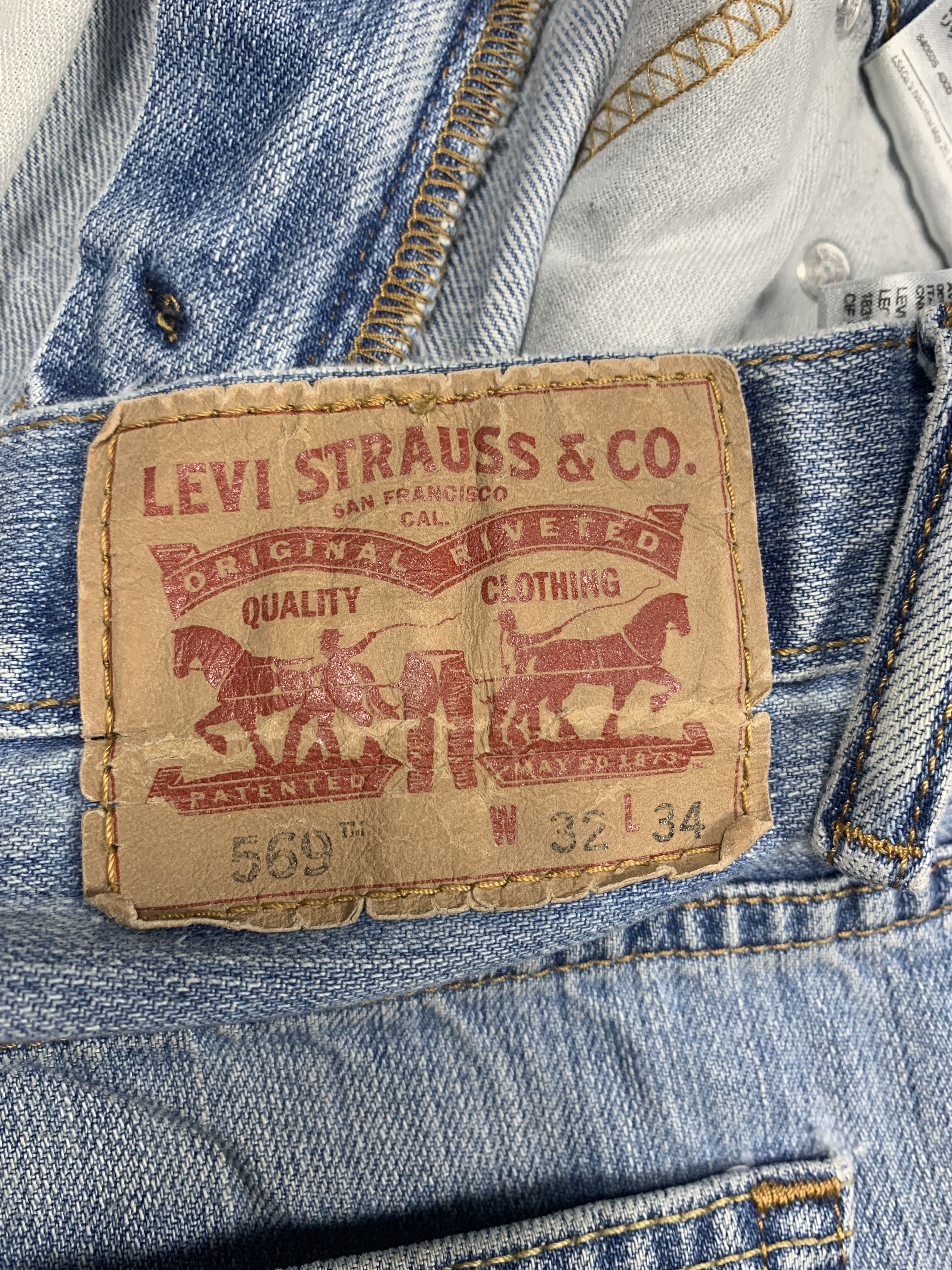 Levi's Vintage LEVIS 569 Vintage Blue Loose-Straight Jeans Size US 36 / EU 52 - 8 Thumbnail