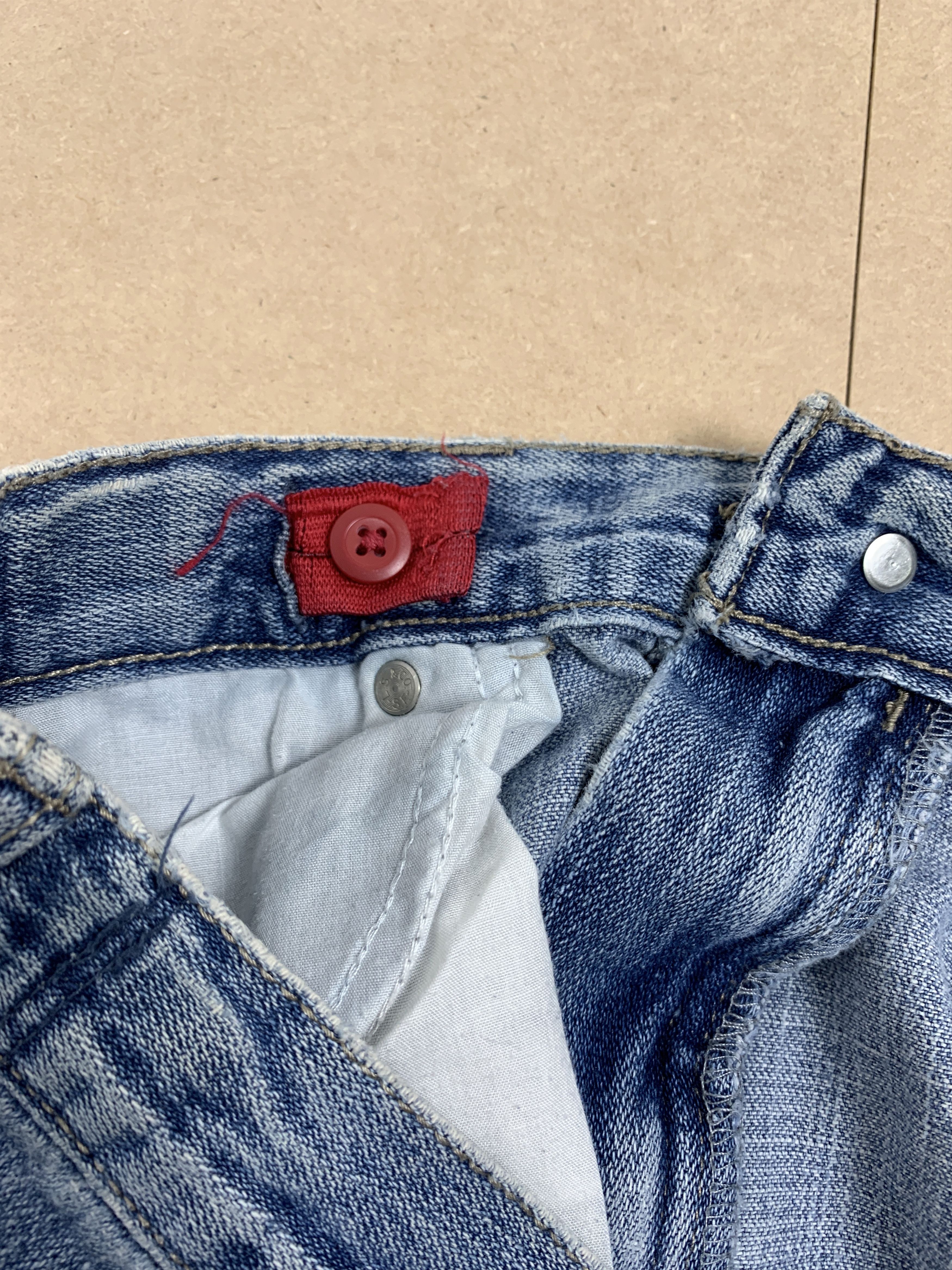Levi's × Vintage Vintage Levis 569 Straight Cut Faded Light Wash Jeans Size US 28 / EU 44 - 16 Thumbnail
