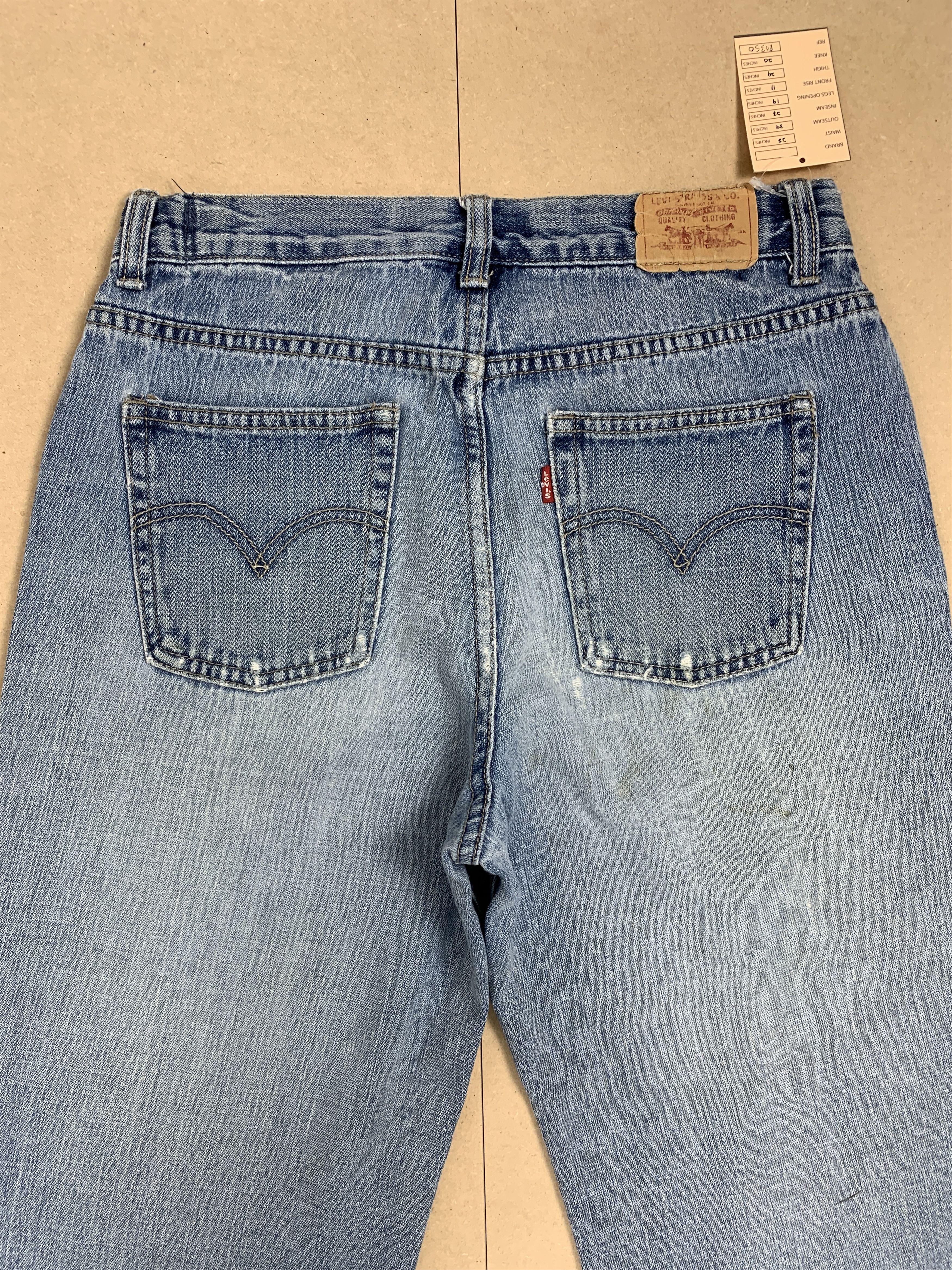 Levi's × Vintage Vintage Levis 569 Straight Cut Faded Light Wash Jeans Size US 28 / EU 44 - 8 Thumbnail