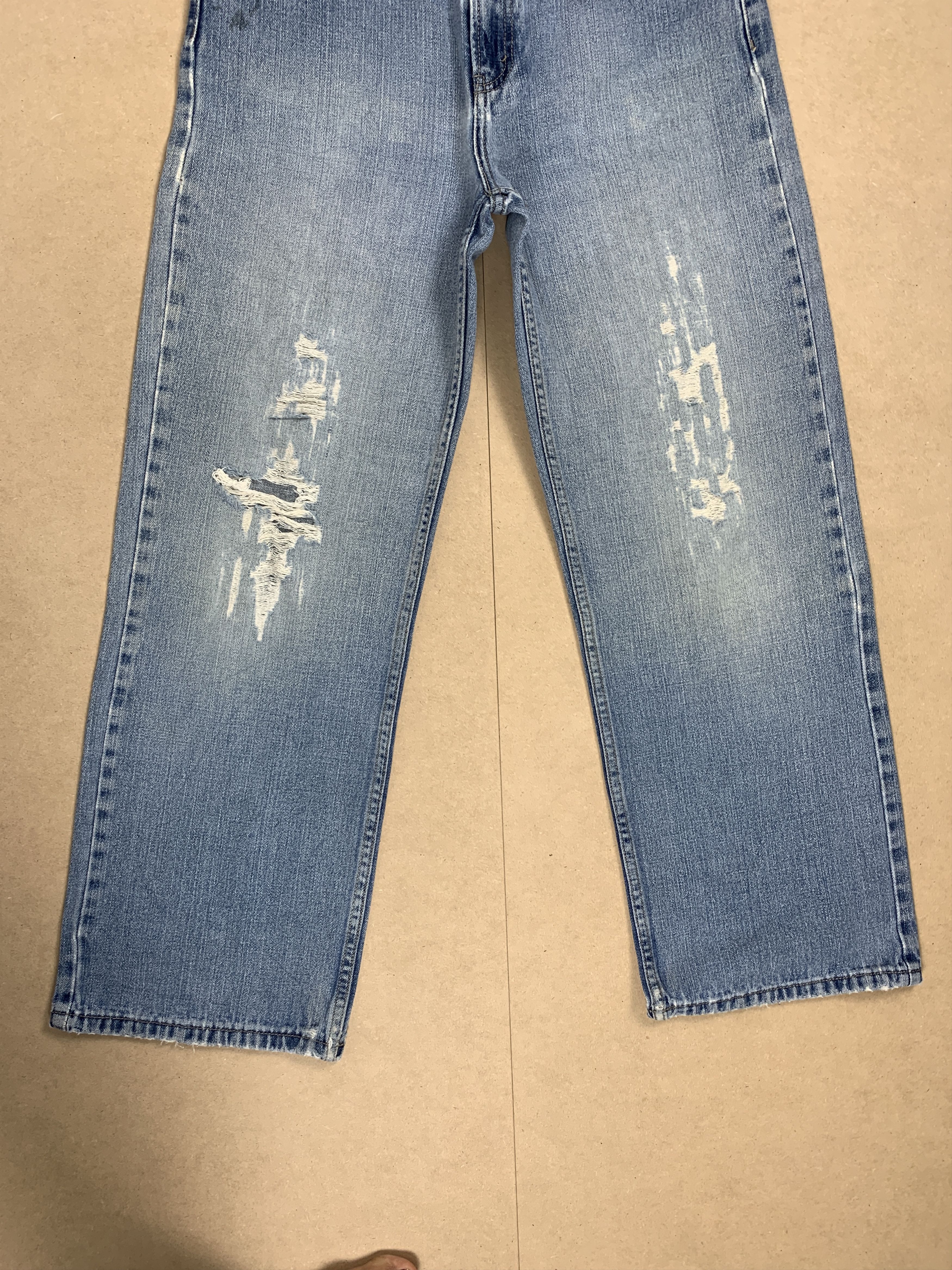 Levi's × Vintage Vintage Levis 569 Straight Cut Faded Light Wash Jeans Size US 28 / EU 44 - 4 Thumbnail